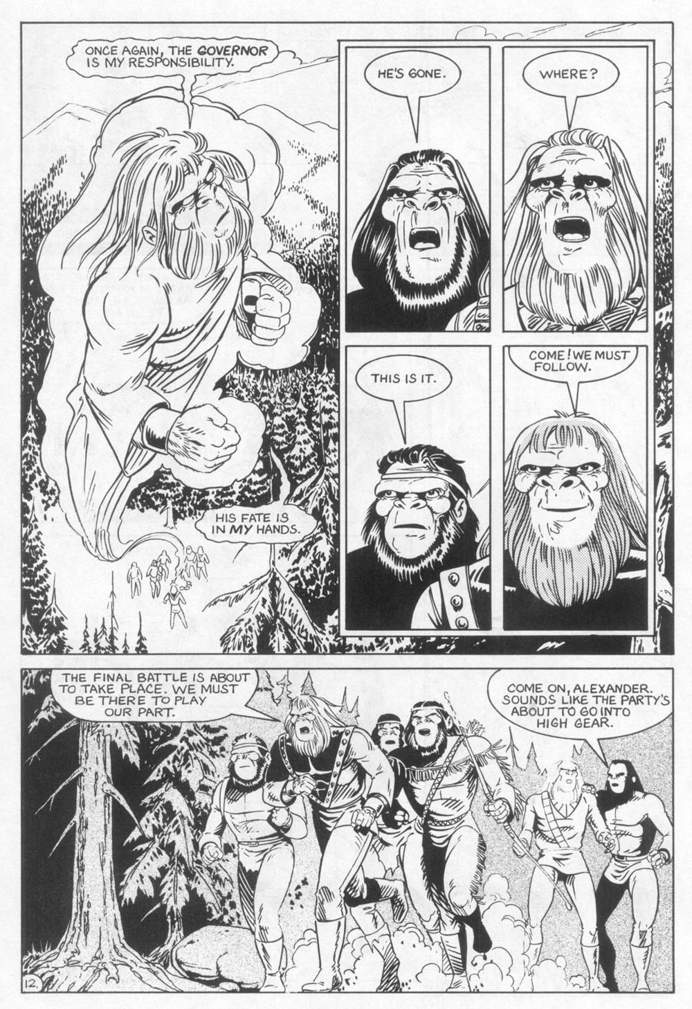 Read online Planet of the Apes (1990) comic -  Issue #24 - 14