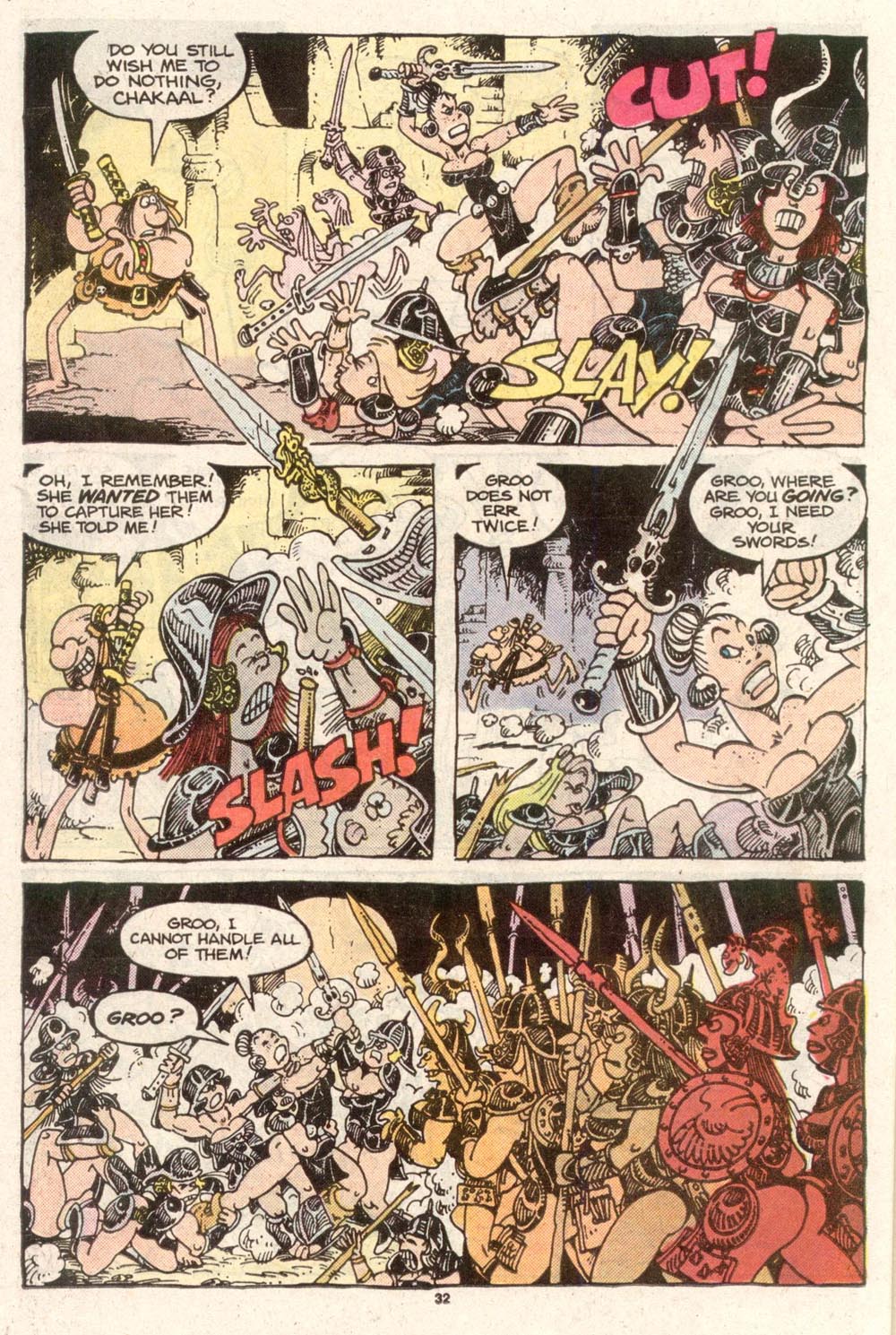 Read online Sergio Aragonés Groo the Wanderer comic -  Issue #50 - 32