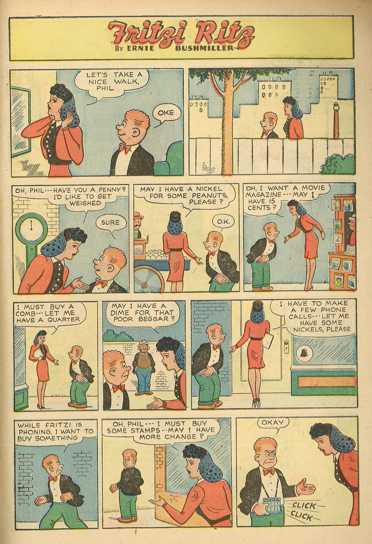 Read online Fritzi Ritz (1948) comic -  Issue #3 - 23
