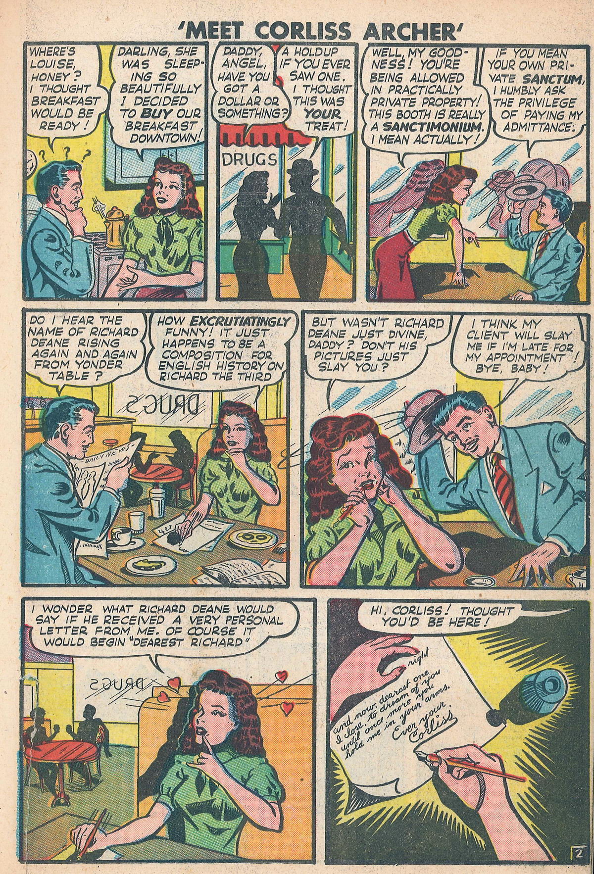 Read online Meet Corliss Archer comic -  Issue #2 - 3