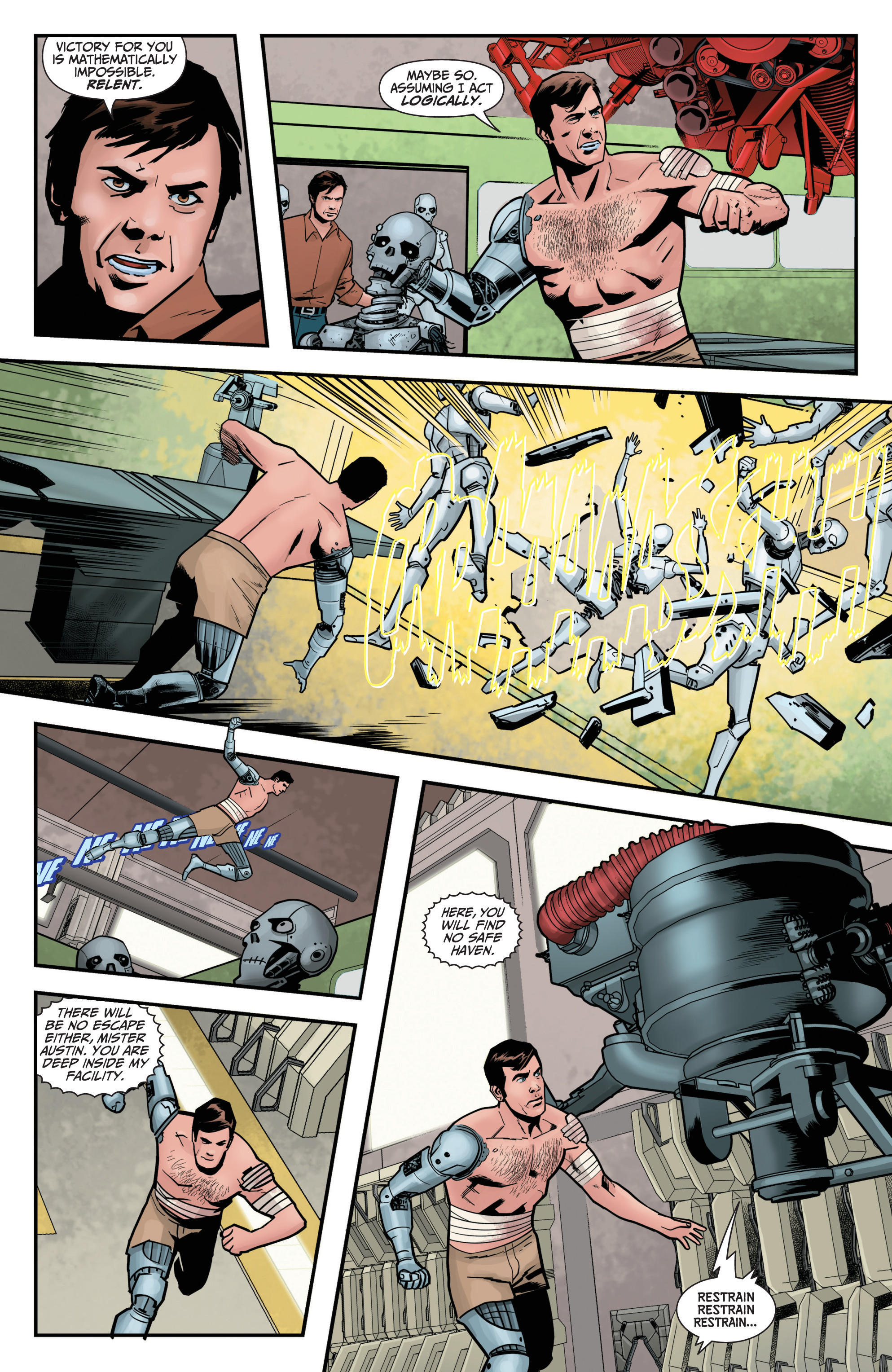 Read online The Six Million Dollar Man: Fall of Man comic -  Issue #5 - 10