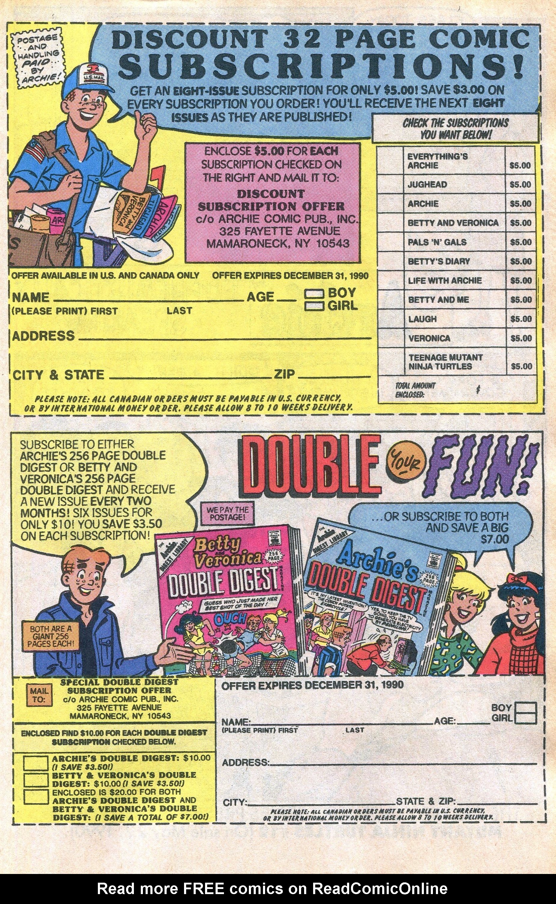 Read online Jughead (1987) comic -  Issue #19 - 19