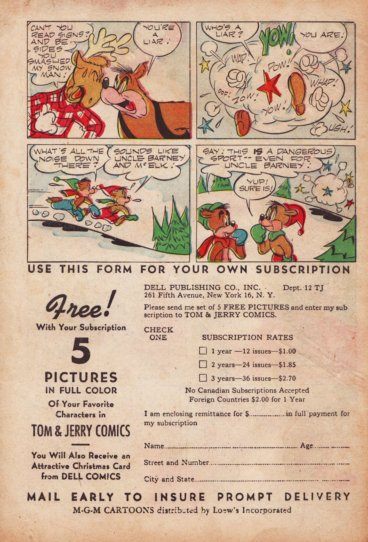 Read online Tom & Jerry Comics comic -  Issue #65 - 51