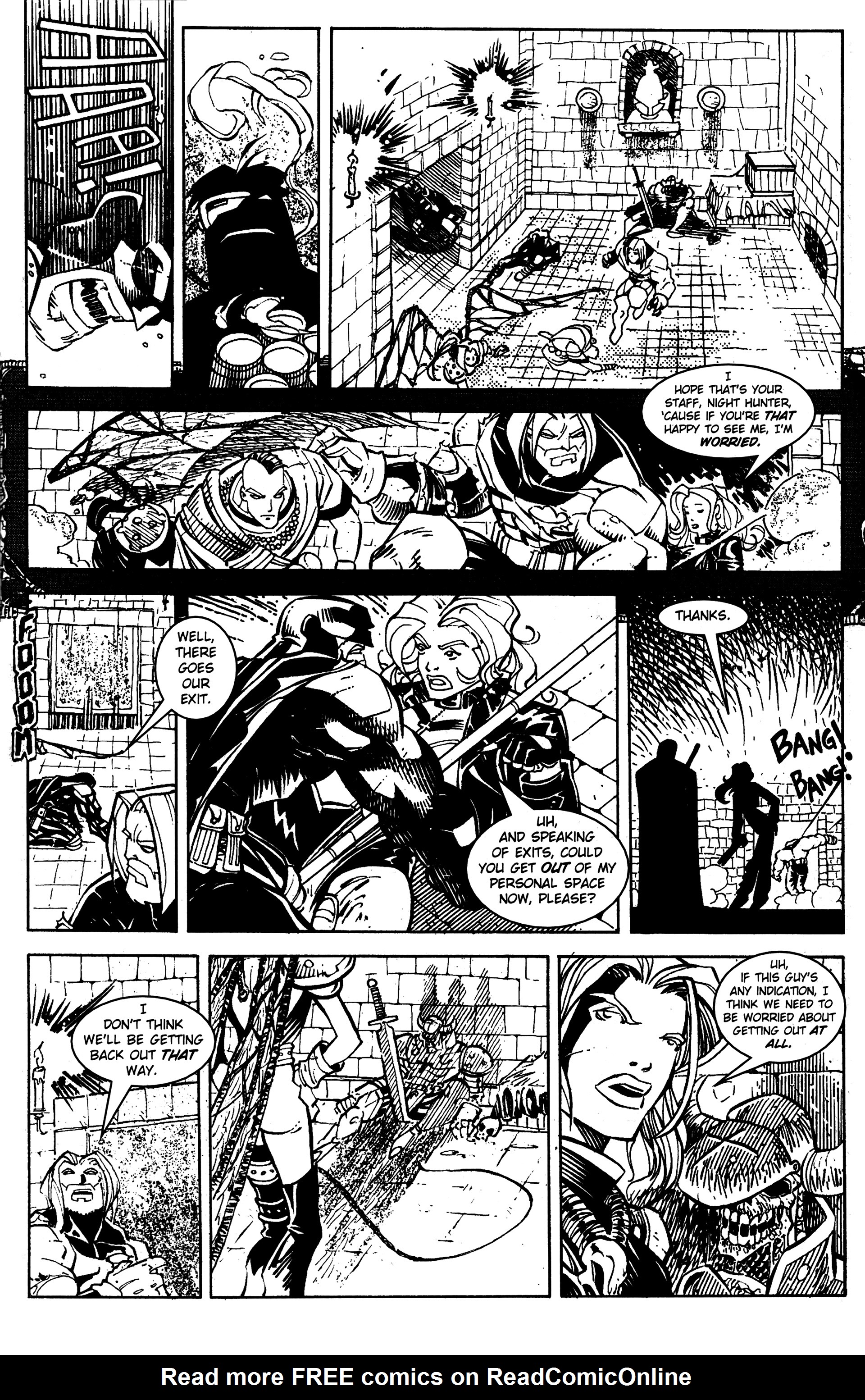 Read online Warrior Nun: Black & White comic -  Issue #16 - 10