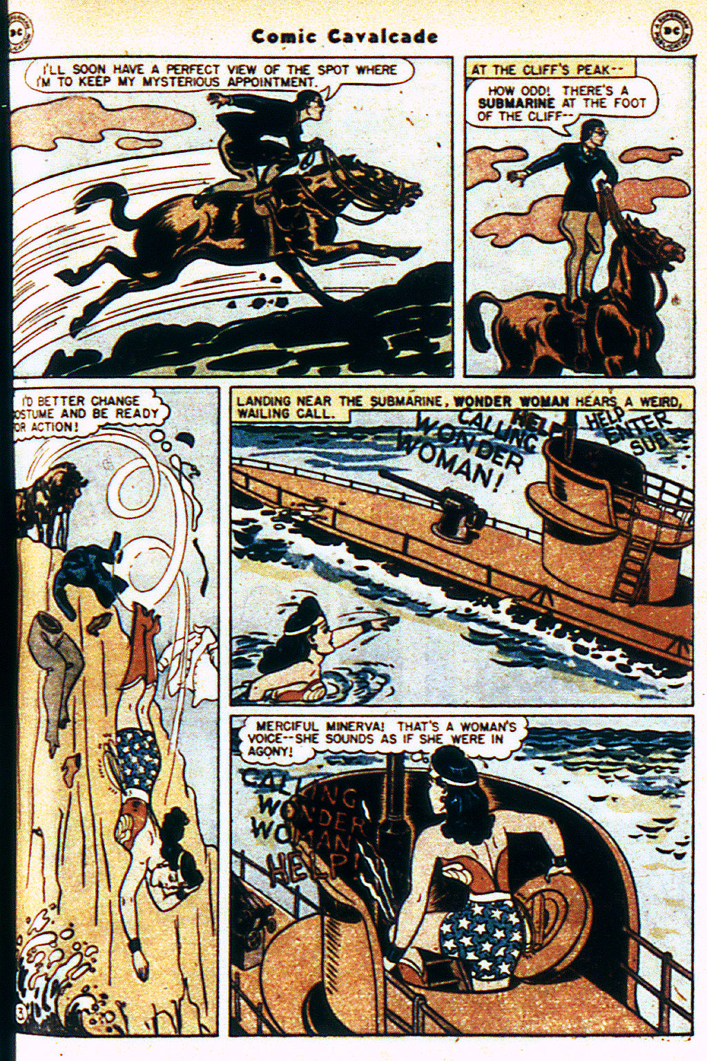 Read online Comic Cavalcade comic -  Issue #18 - 6