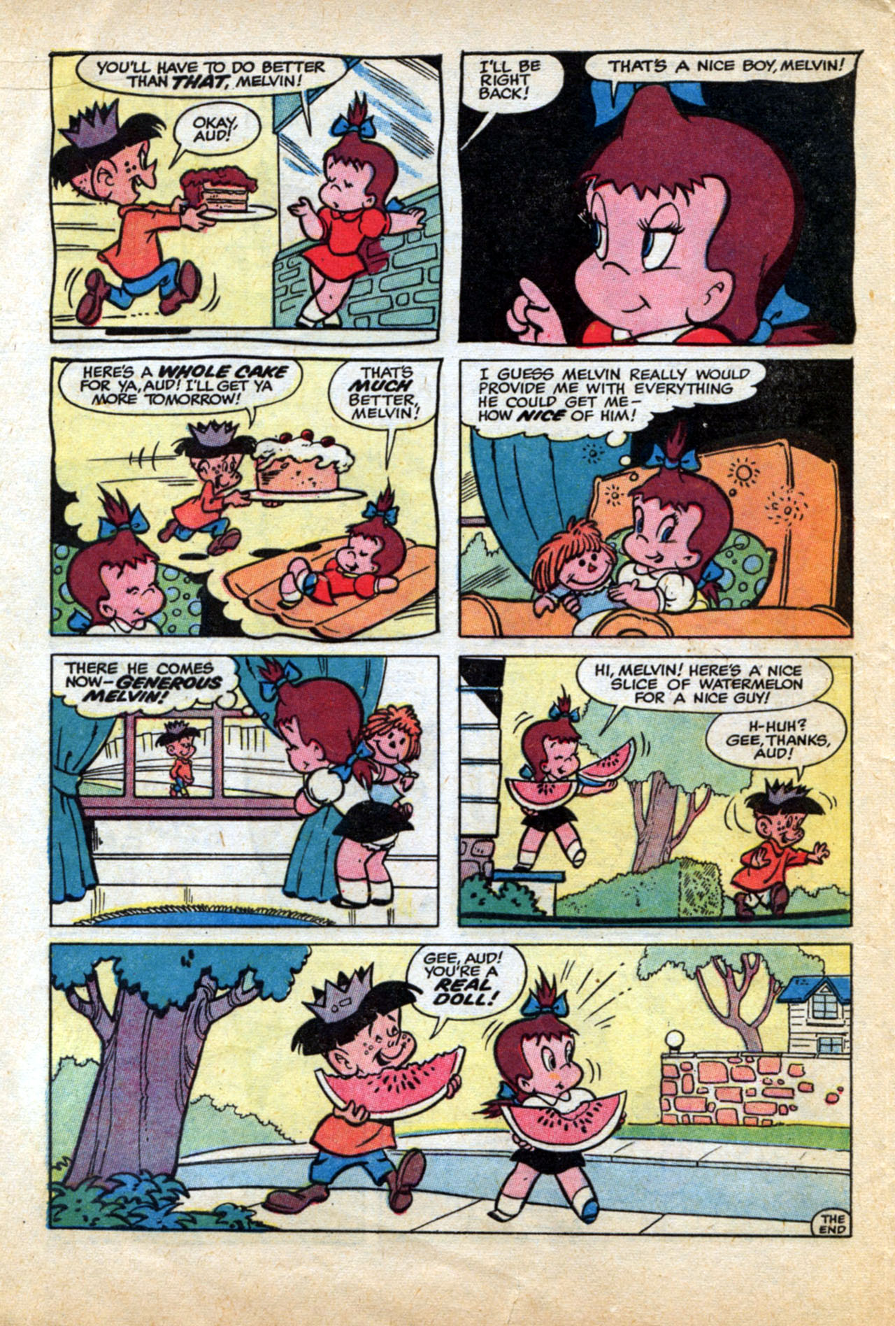 Read online Little Audrey And Melvin comic -  Issue #3 - 16