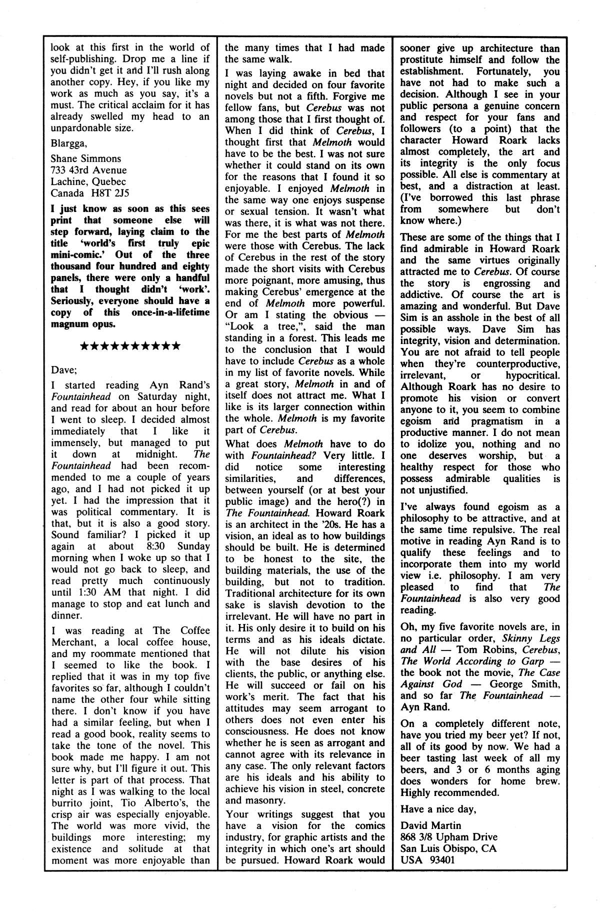 Read online Cerebus comic -  Issue #179 - 23