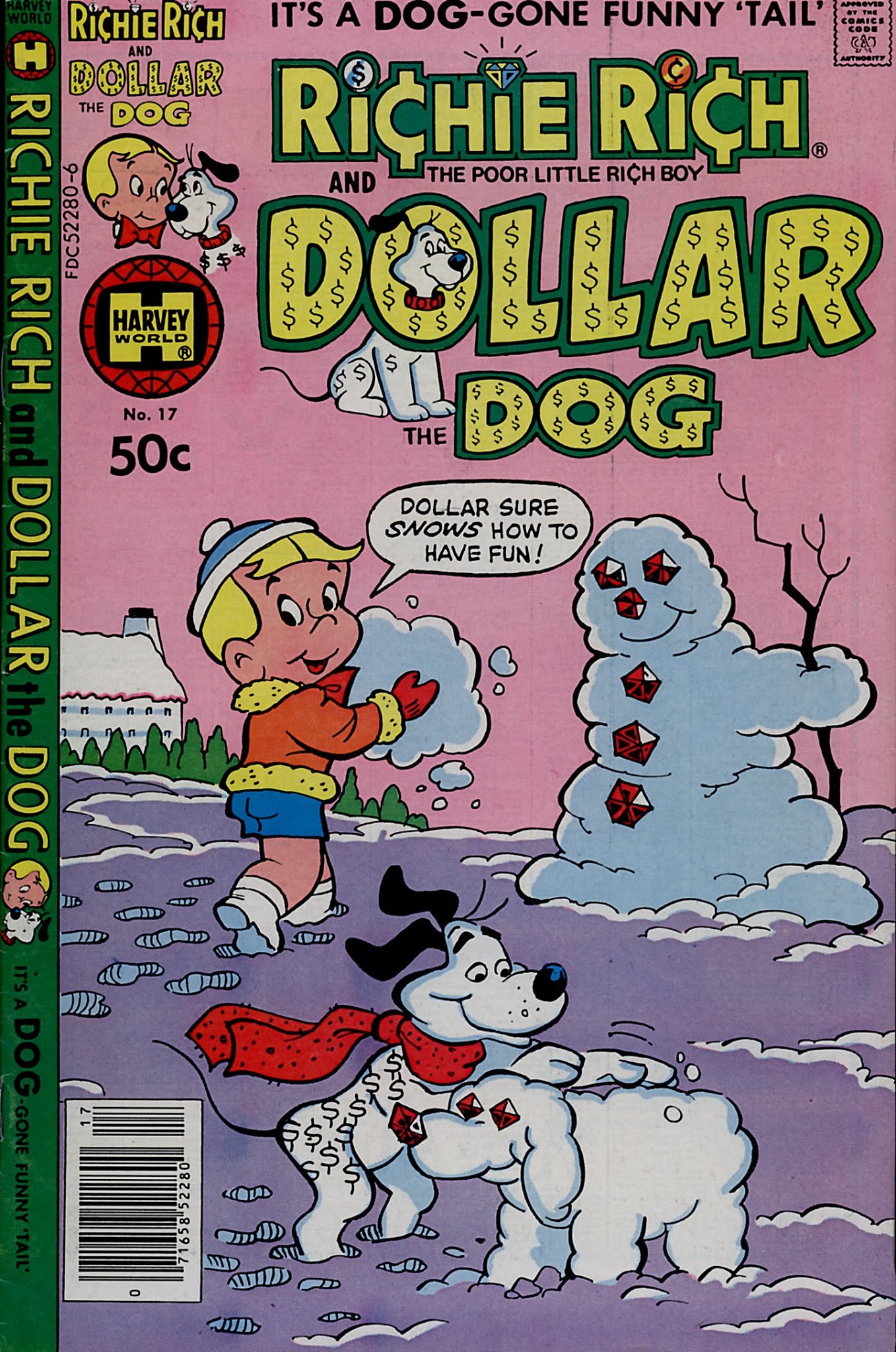 Read online Richie Rich & Dollar the Dog comic -  Issue #17 - 1