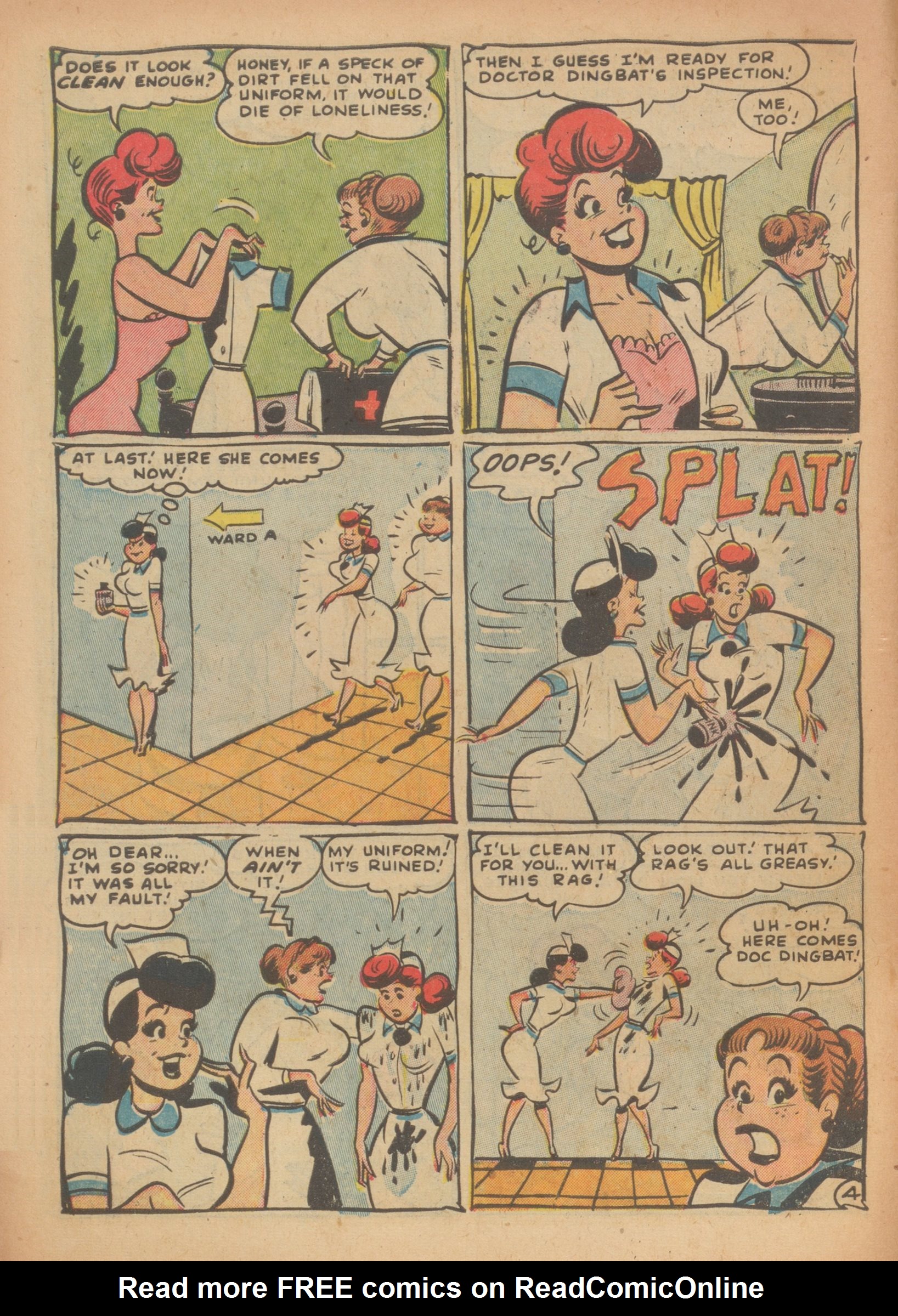 Read online Nellie The Nurse (1945) comic -  Issue #33 - 6