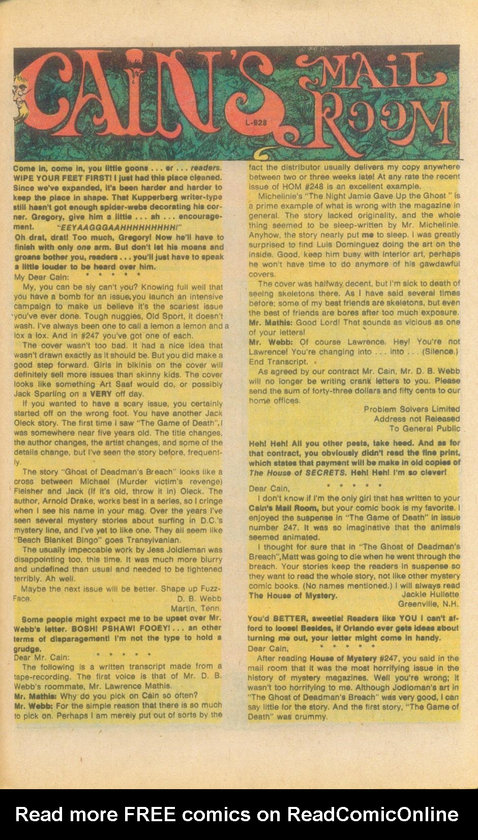 Read online House of Mystery (1951) comic -  Issue #252 - 65