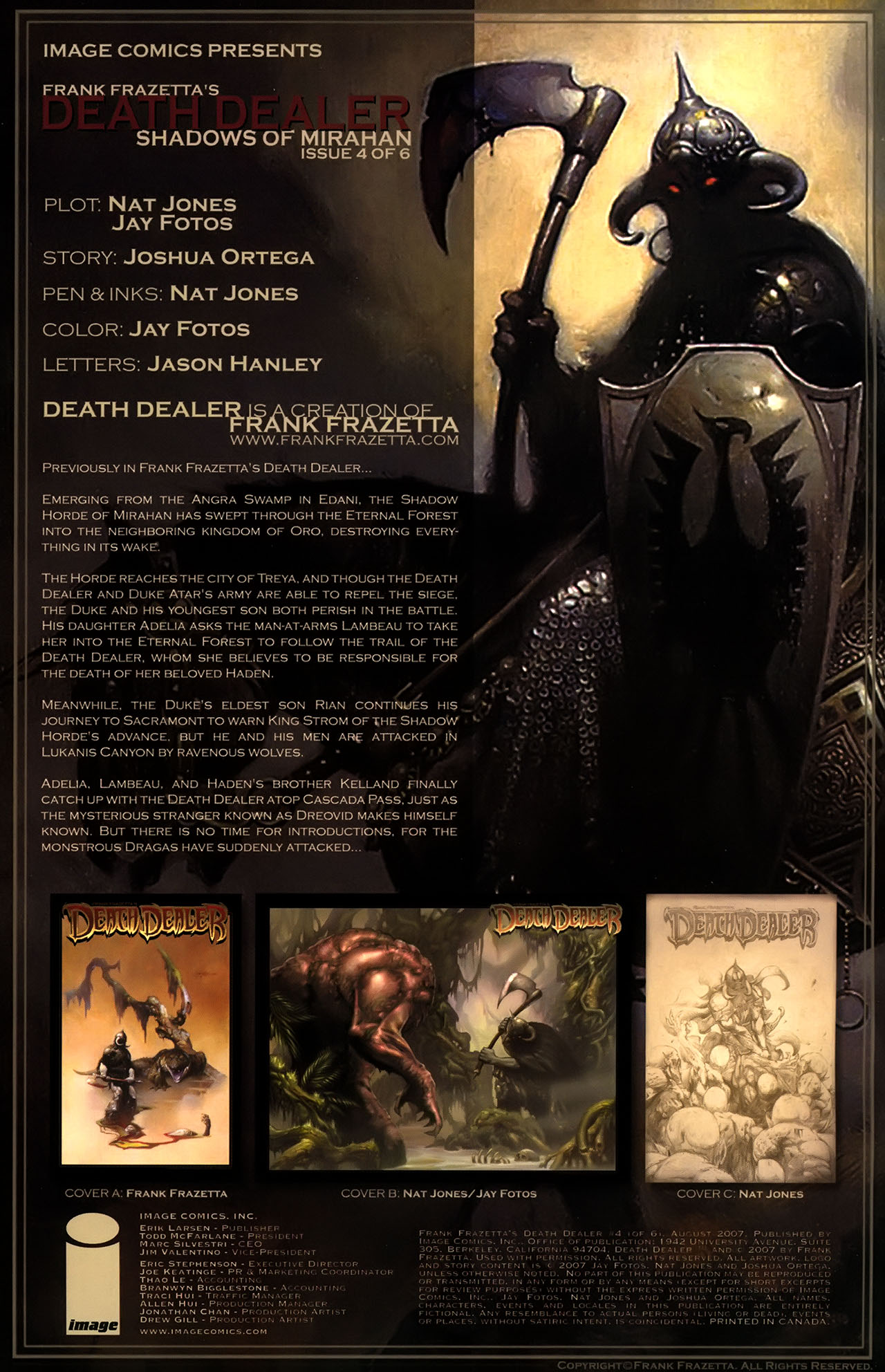 Read online Frank Frazetta's Death Dealer comic -  Issue #4 - 2