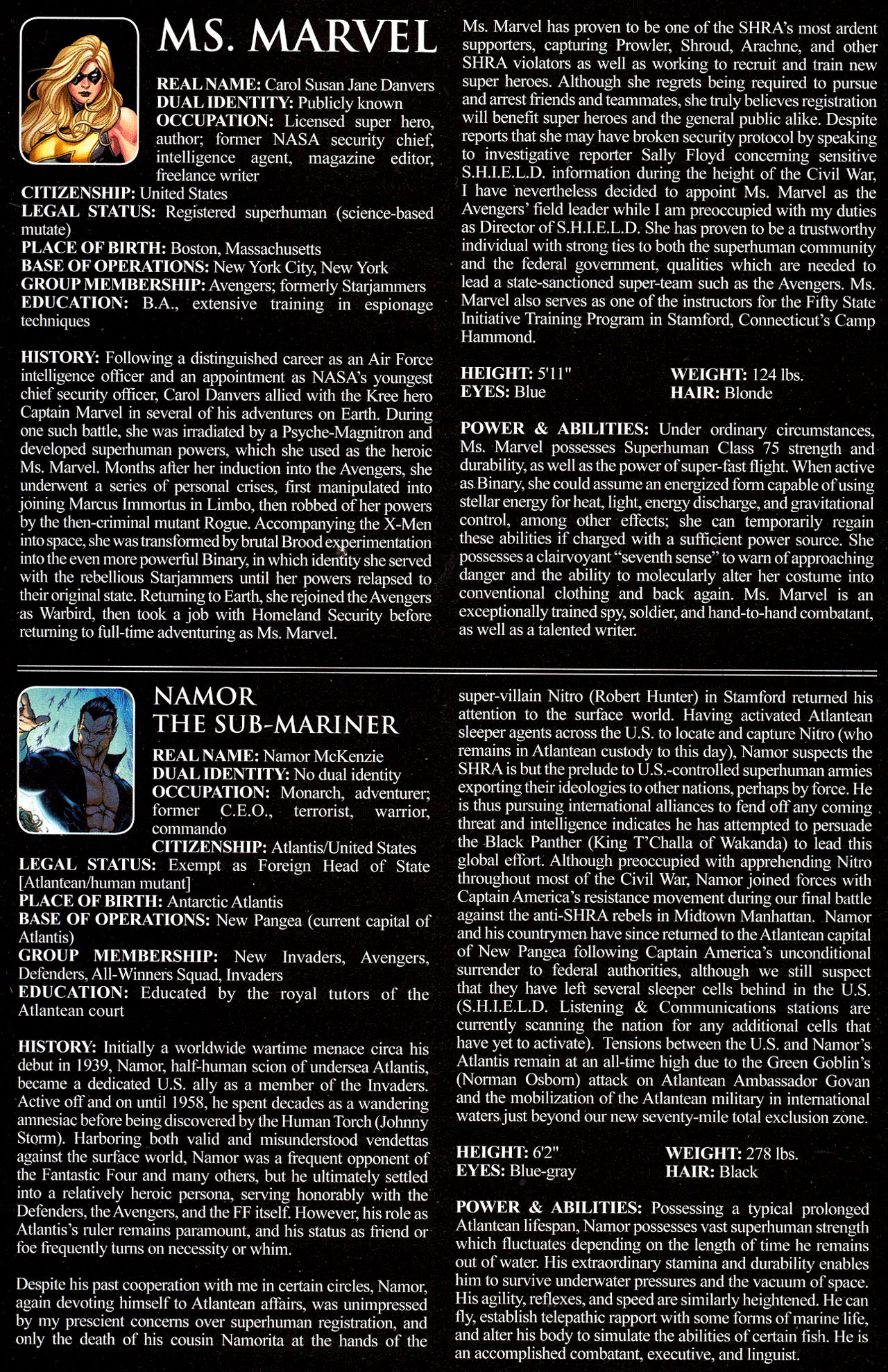 Read online Civil War: Battle Damage Report comic -  Issue # Full - 37