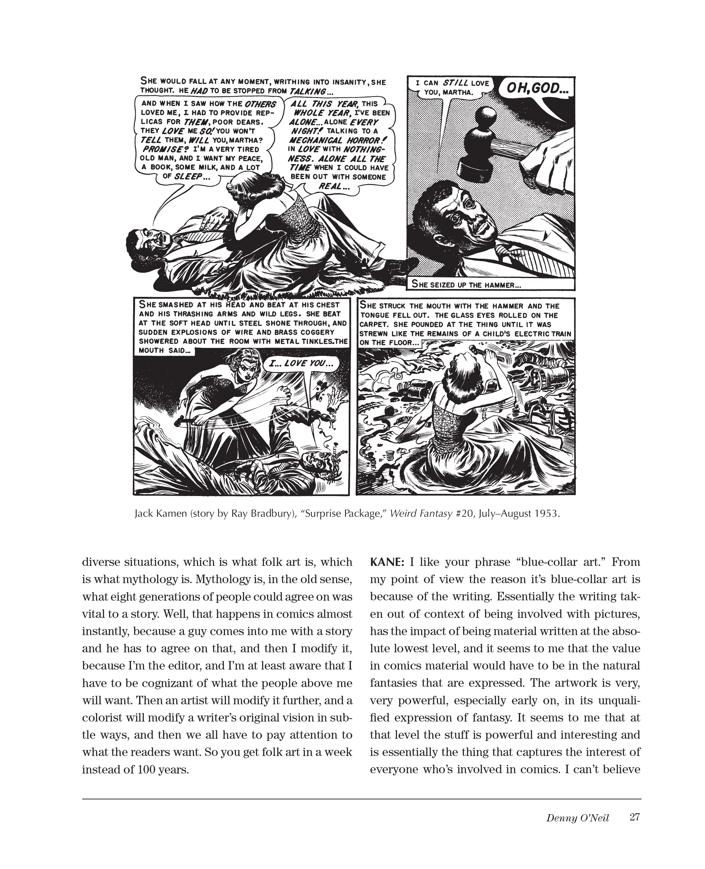 Read online Sparring With Gil Kane: Colloquies On Comic Art and Aesthetics comic -  Issue # TPB (Part 1) - 27