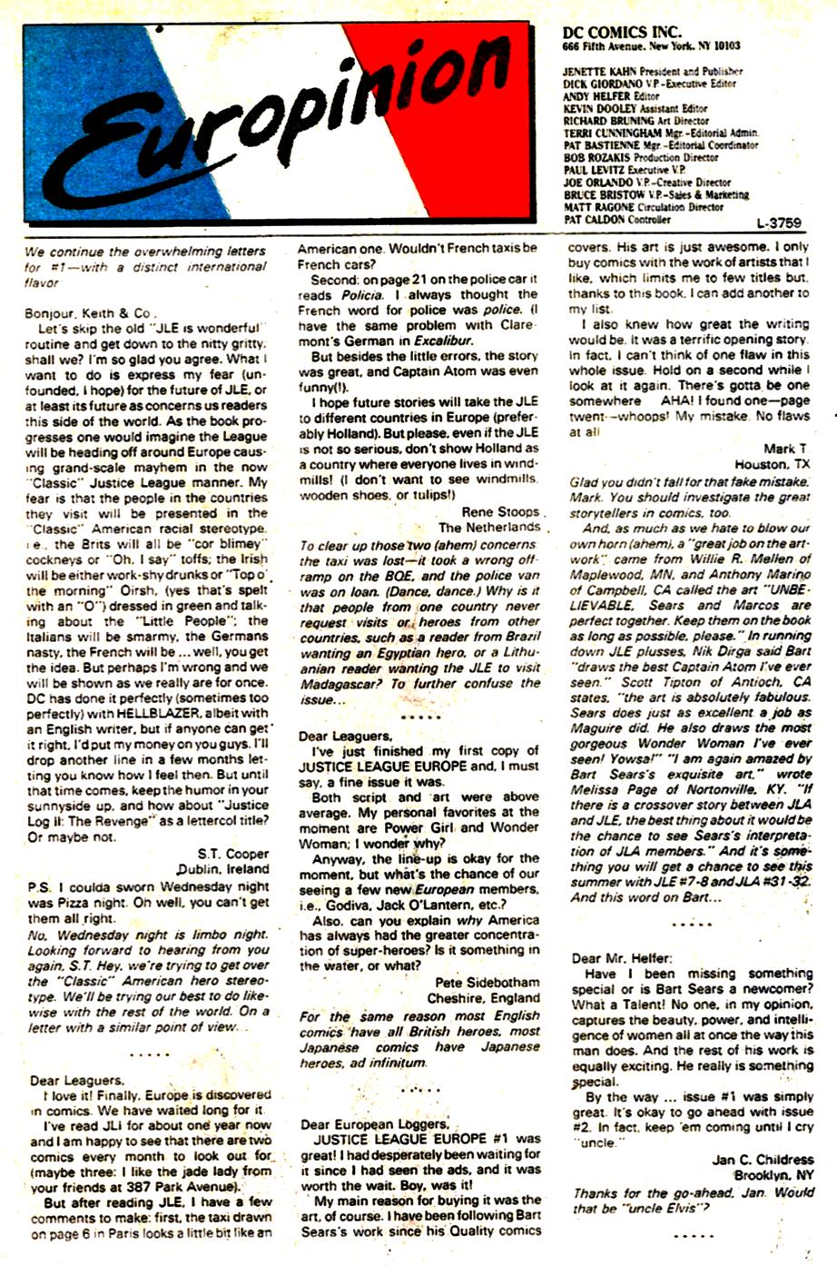 Read online Justice League Europe comic -  Issue #4 - 24