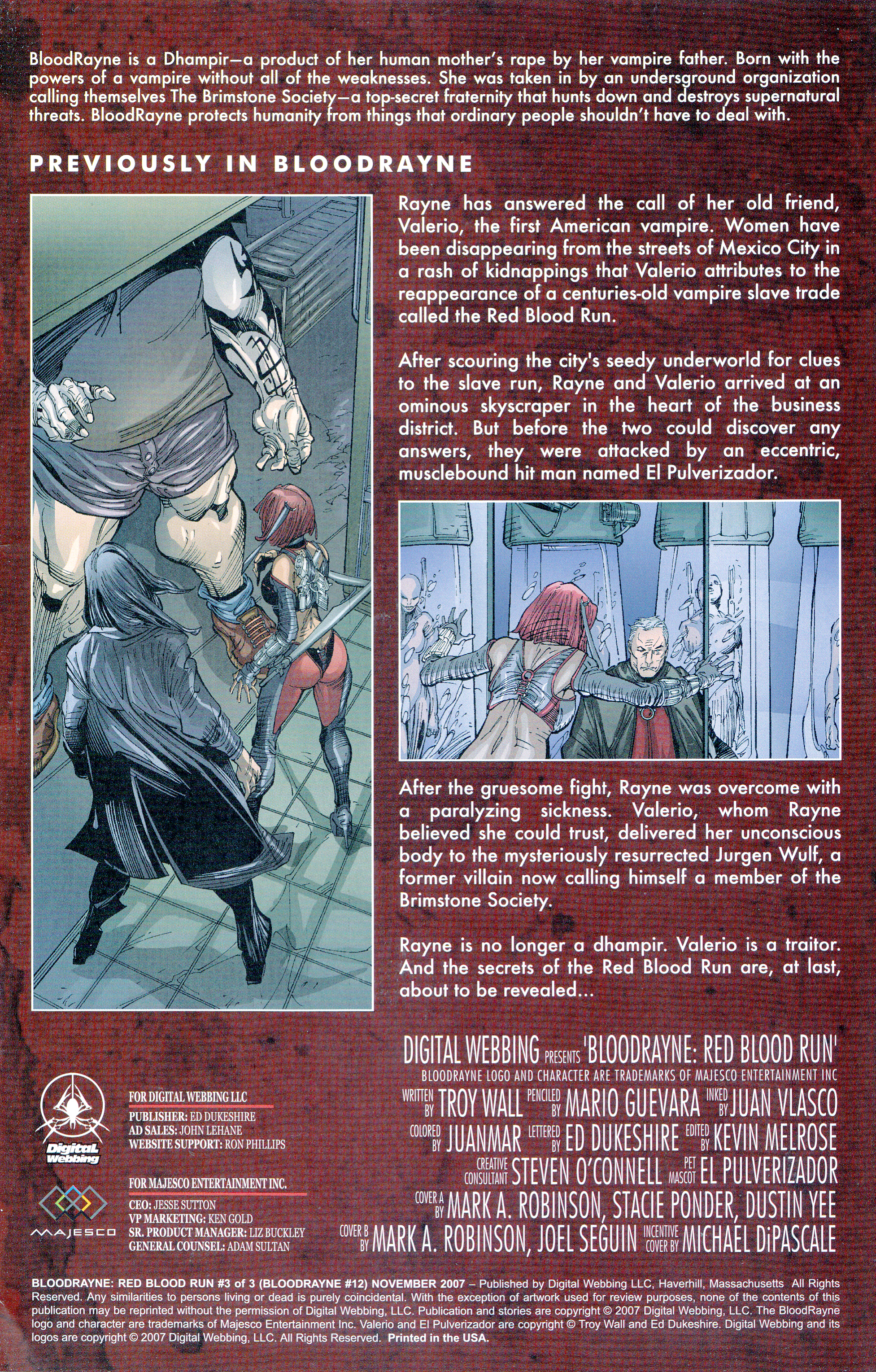 Read online BloodRayne: Red Blood Run comic -  Issue #3 - 3