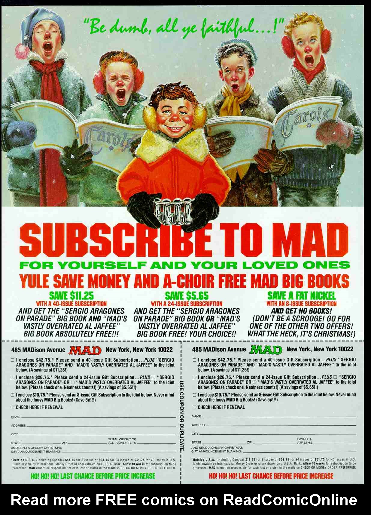 Read online MAD comic -  Issue #276 - 2