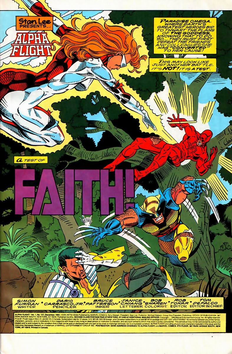 Read online Alpha Flight (1983) comic -  Issue #127 - 2