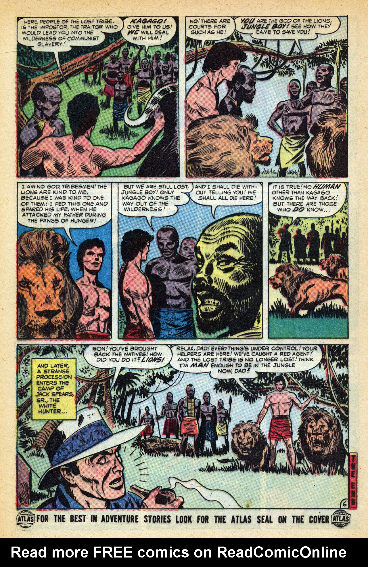 Read online Jungle Action (1954) comic -  Issue #5 - 16