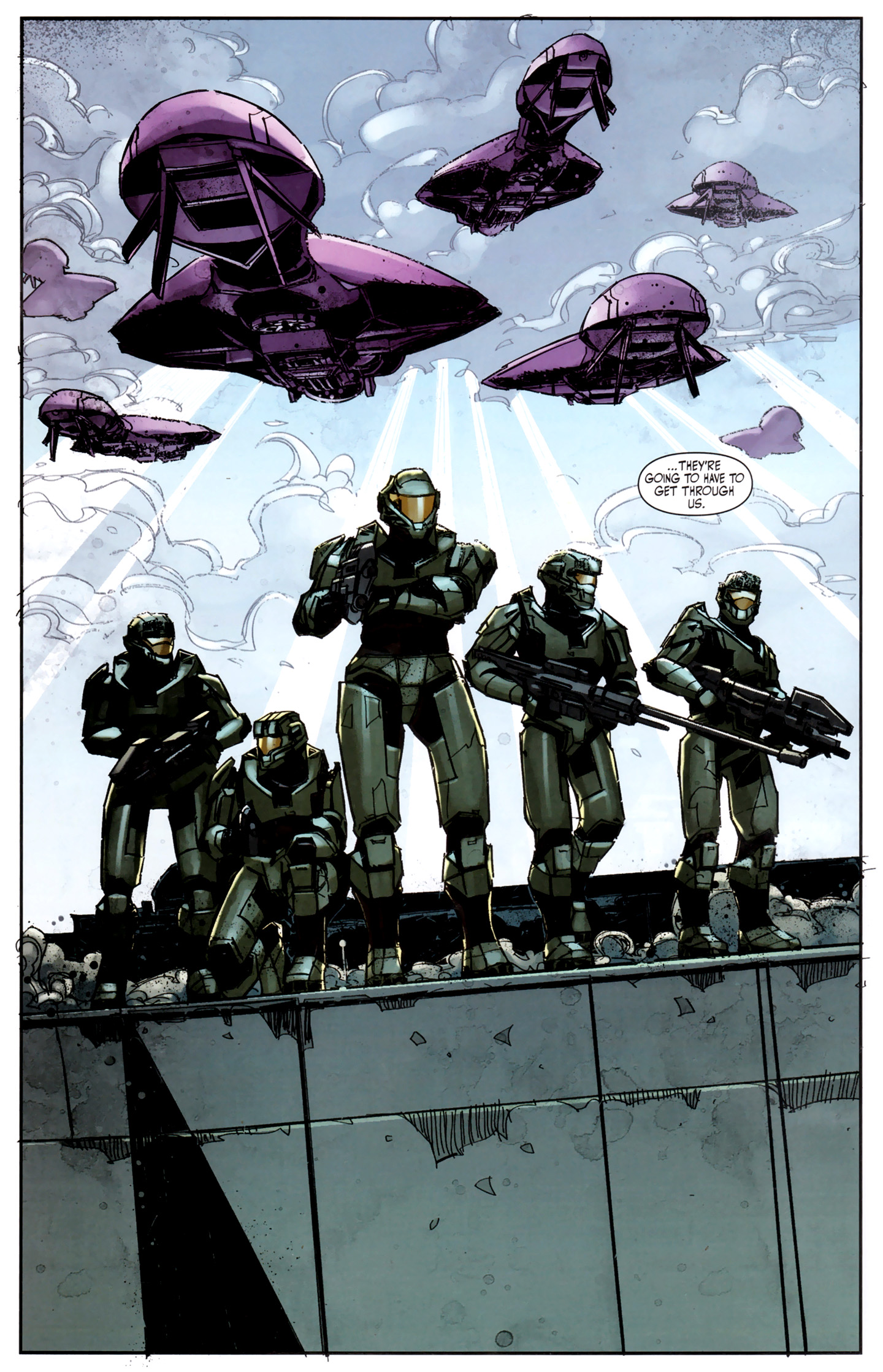 Read online Halo: Fall Of Reach - Invasion comic -  Issue #4 - 14
