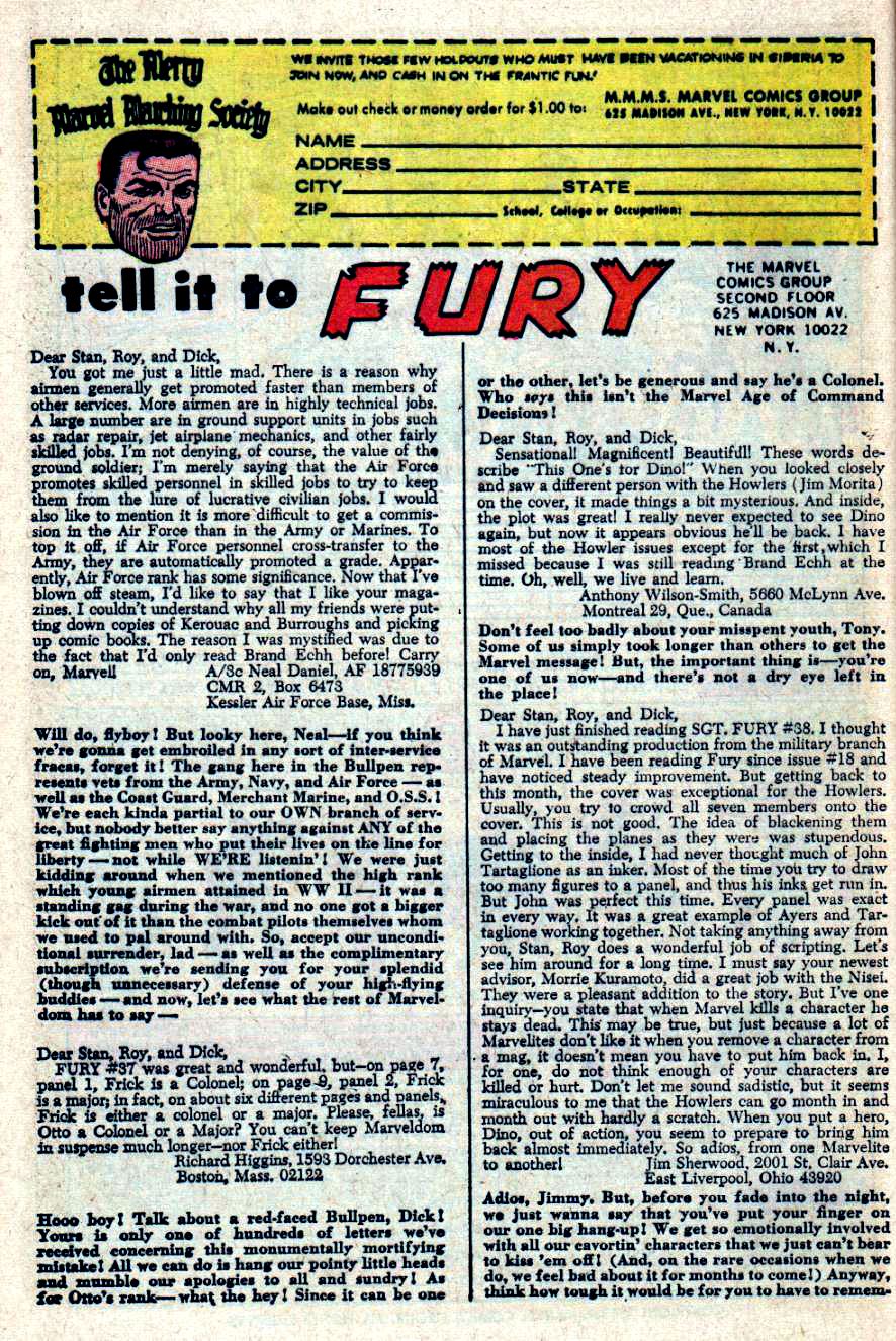 Read online Sgt. Fury comic -  Issue #41 - 32