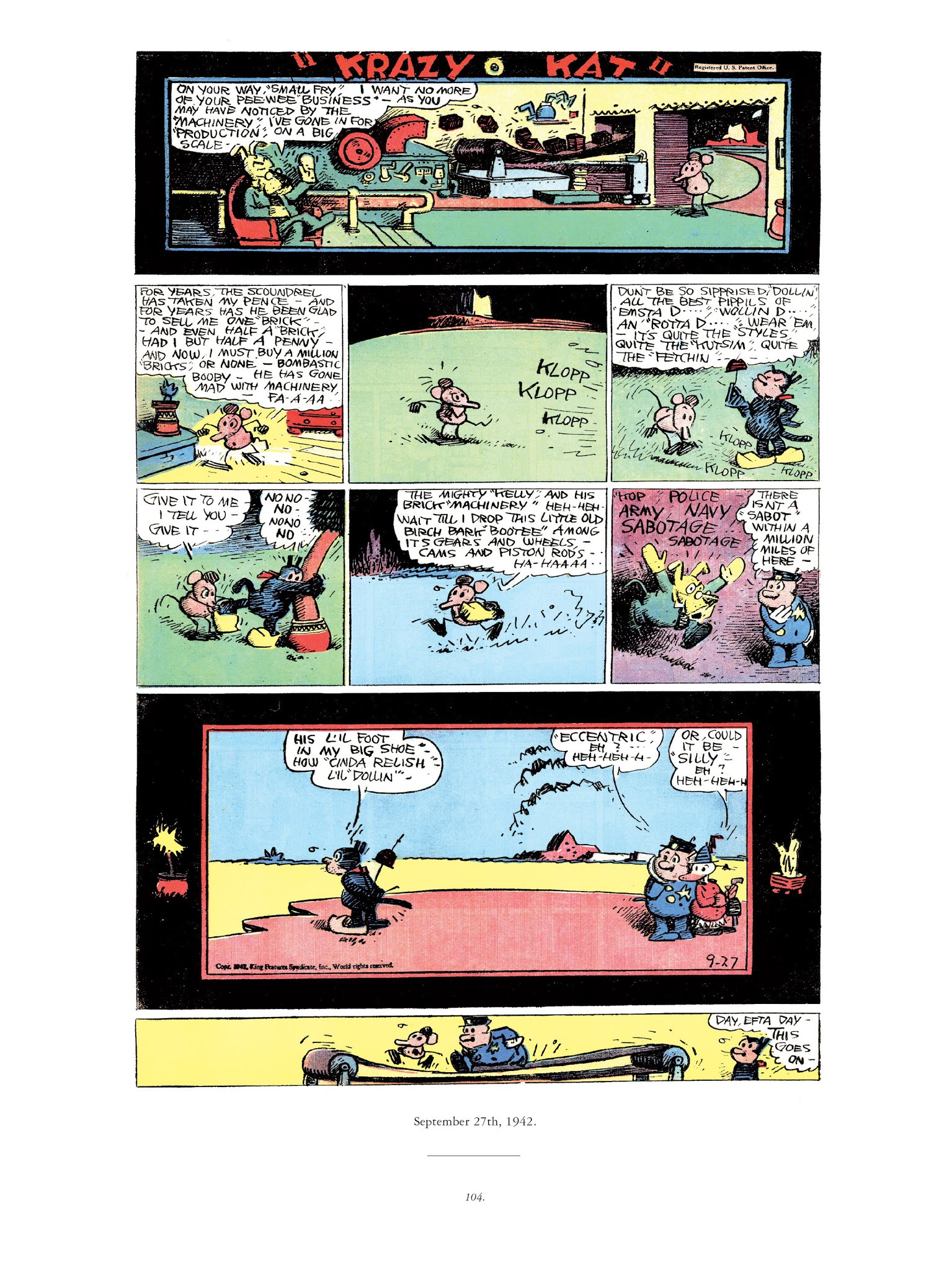 Read online Krazy & Ignatz comic -  Issue # TPB 12 - 103
