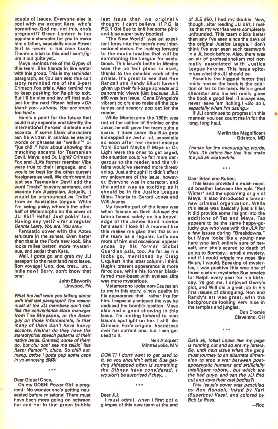 Read online Justice League International (1993) comic -  Issue #55 - 26