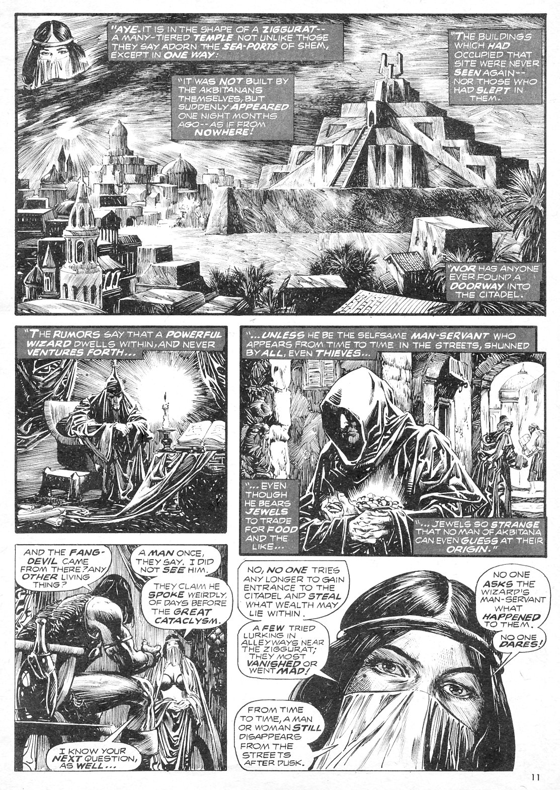 Read online The Savage Sword Of Conan comic -  Issue #7 - 11