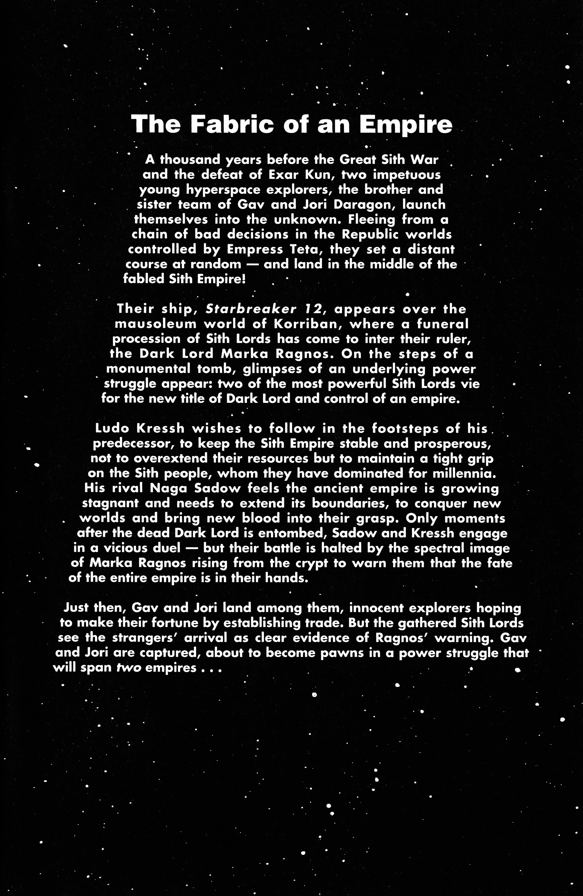 Read online Star Wars: Tales of the Jedi - The Golden Age of the Sith comic -  Issue #3 - 3