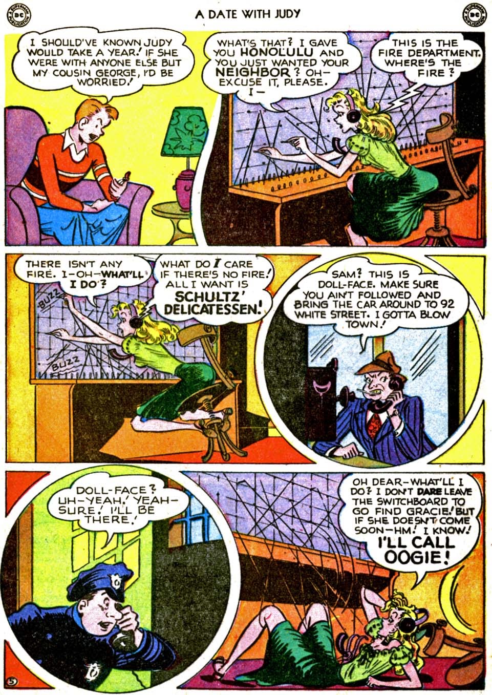 Read online A Date with Judy comic -  Issue #6 - 7