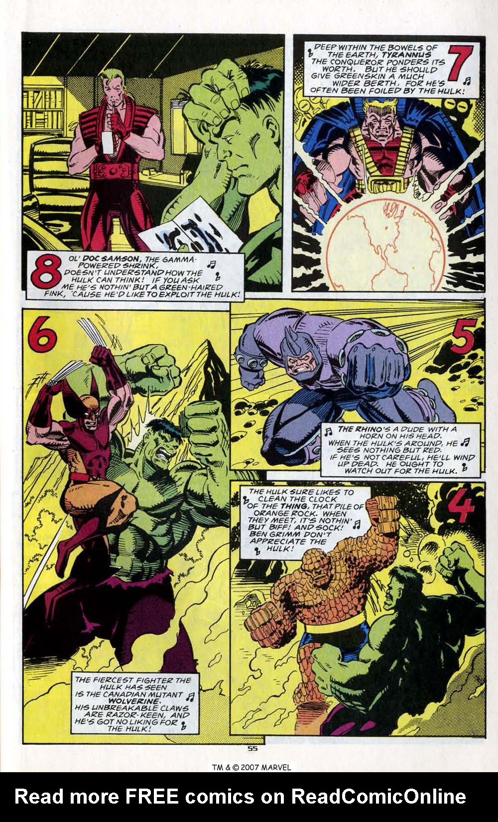 Read online The Incredible Hulk Annual comic -  Issue #18 - 57