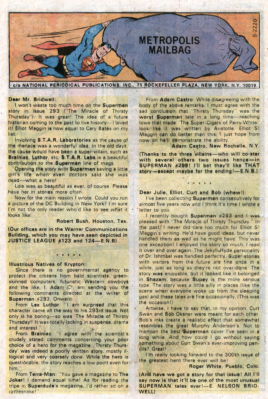 Read online Superman (1939) comic -  Issue #297 - 9