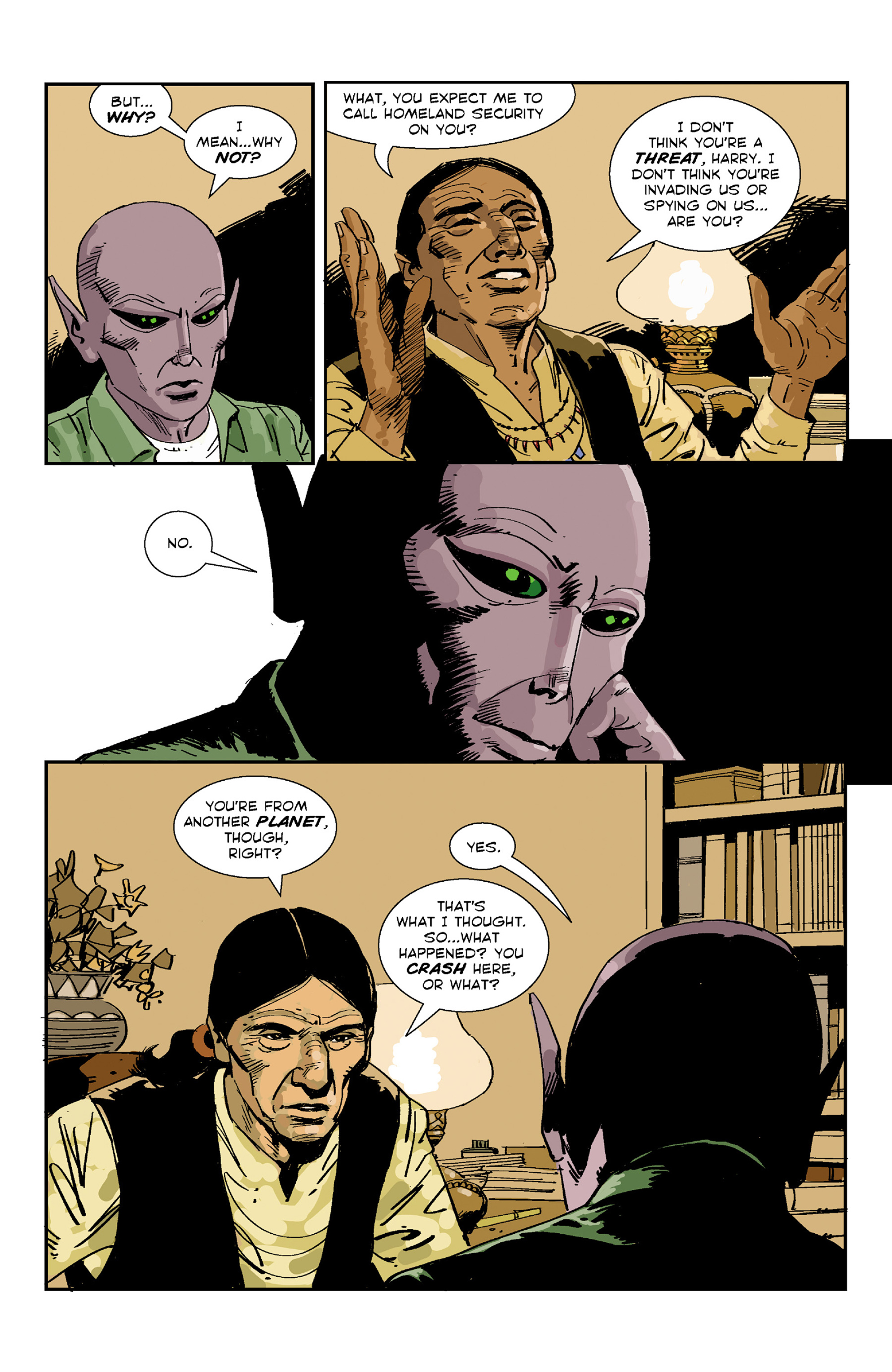 Read online Resident Alien: The Man With No Name comic -  Issue #3 - 6