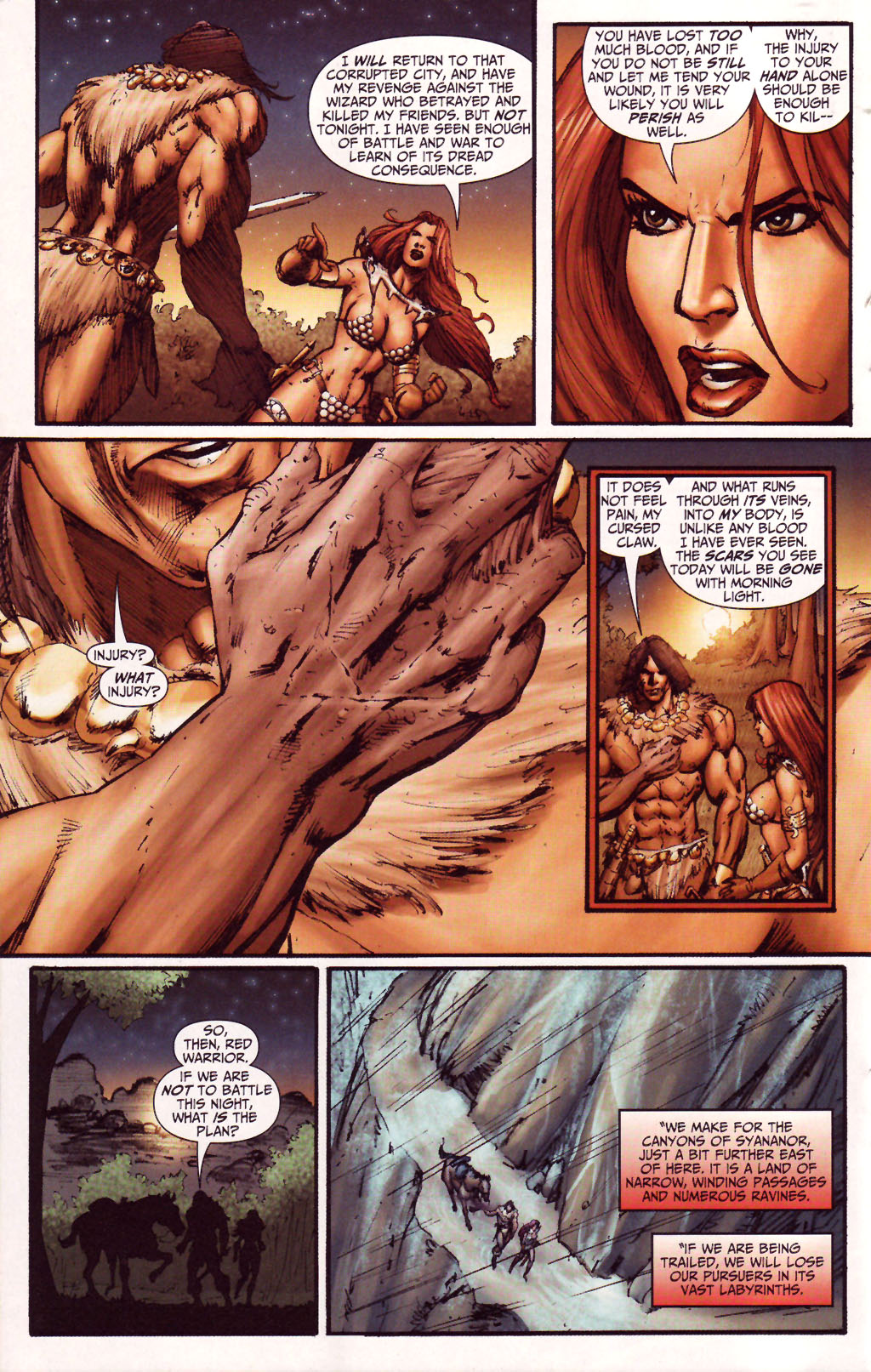 Read online Red Sonja / Claw The Unconquered: Devil's Hands comic -  Issue # TPB - 35