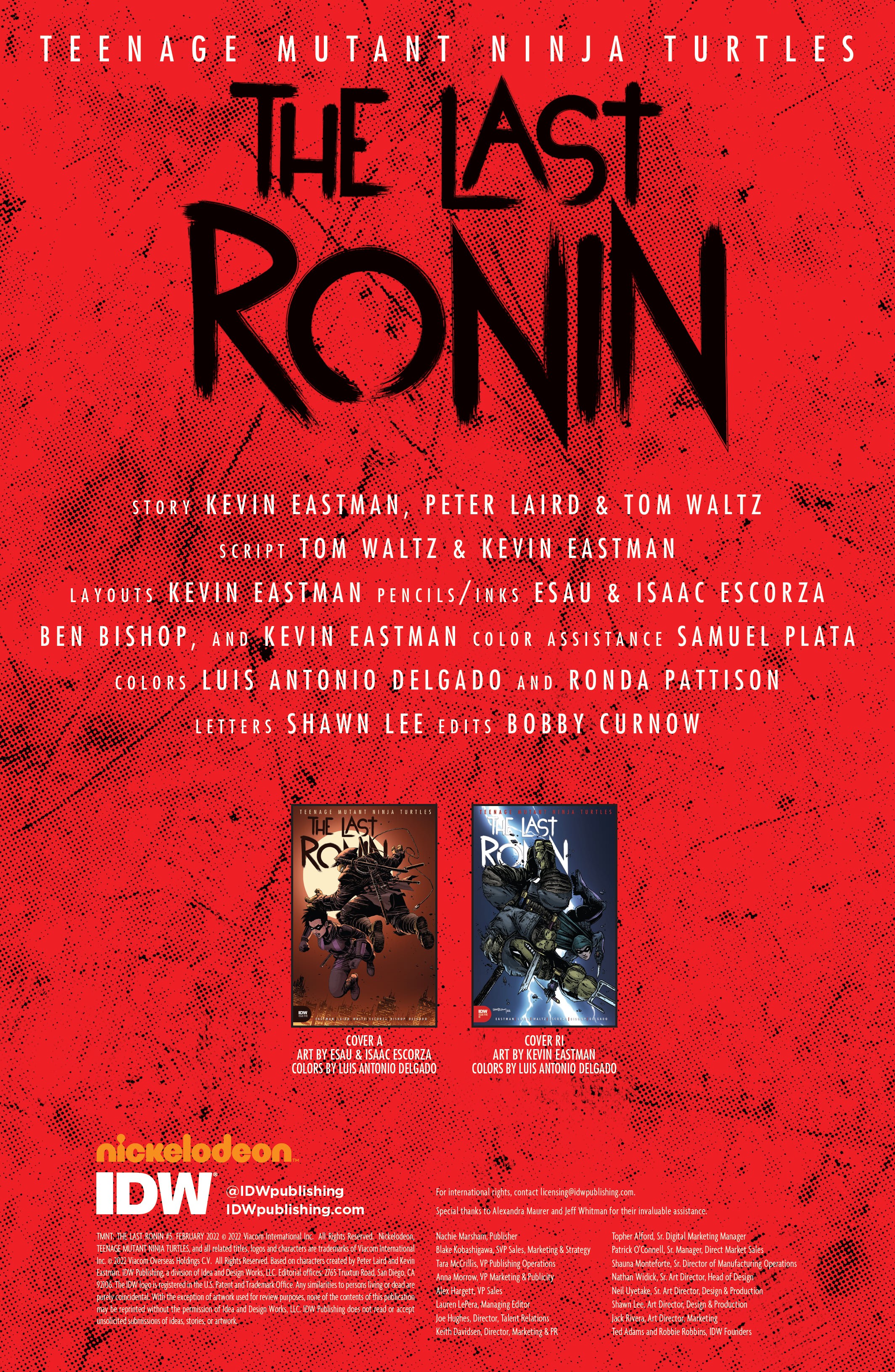 Read online Teenage Mutant Ninja Turtles: The Last Ronin comic -  Issue #5 - 2