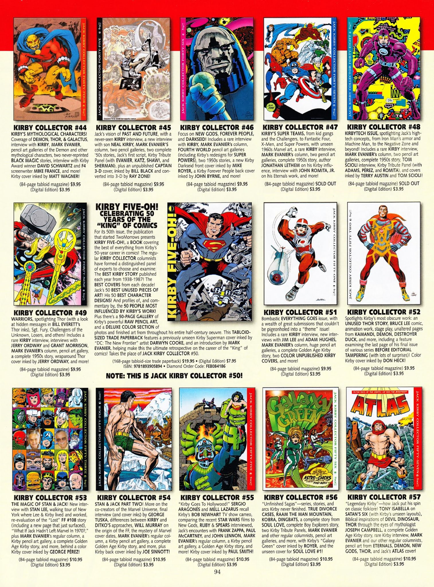 Read online The Jack Kirby Collector comic -  Issue #62 - 93