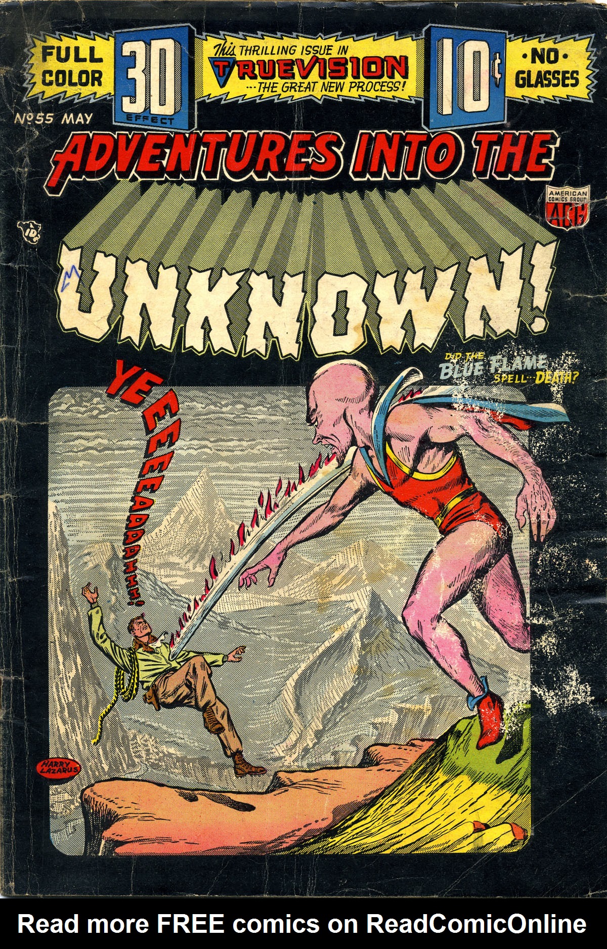 Read online Adventures Into The Unknown comic -  Issue #55 - 1