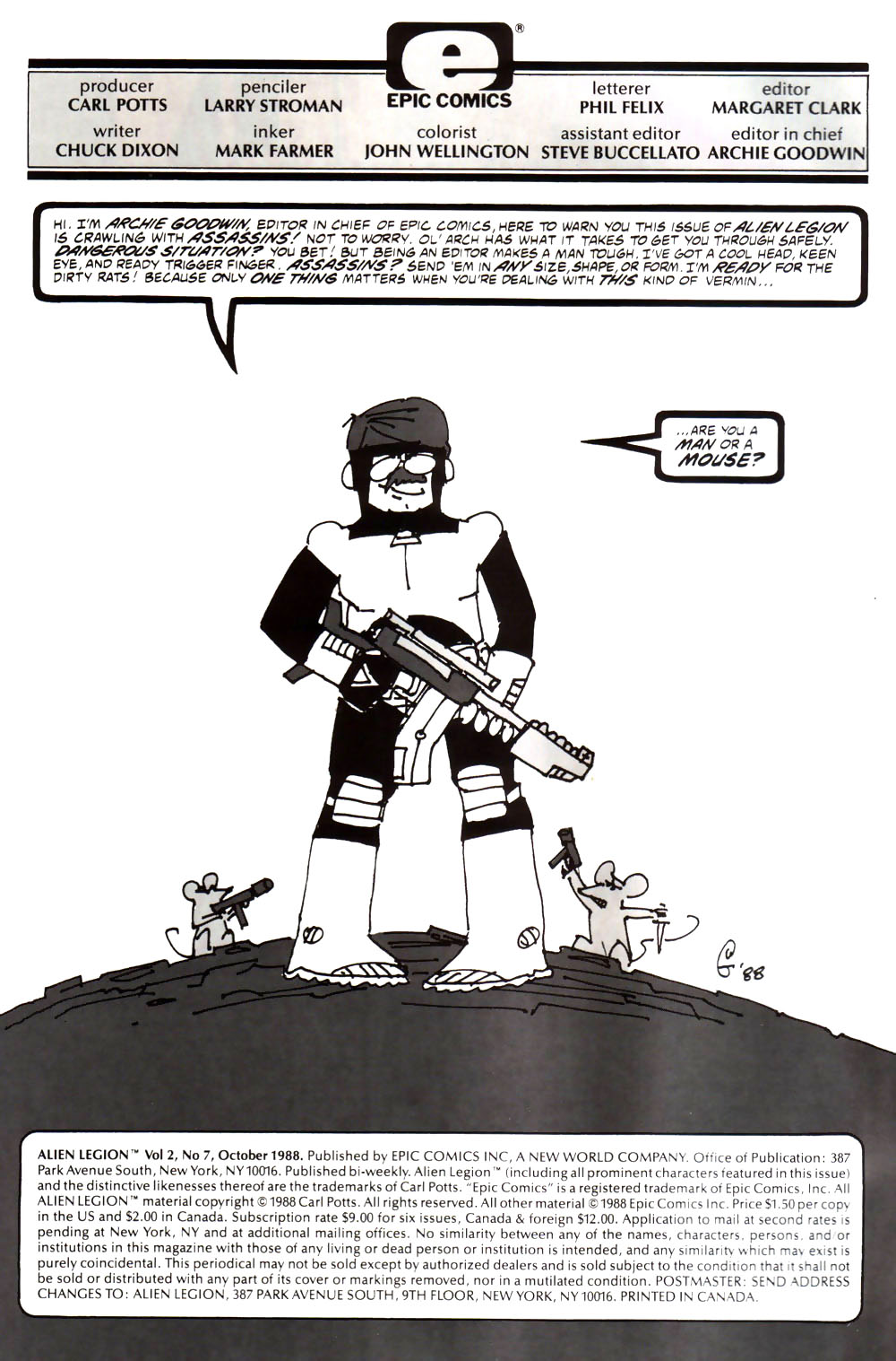 Read online Alien Legion (1987) comic -  Issue #7 - 2