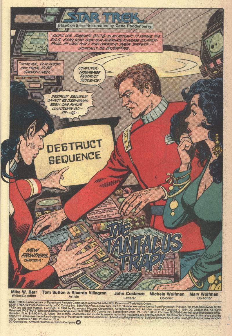 Read online Star Trek (1984) comic -  Issue #12 - 2