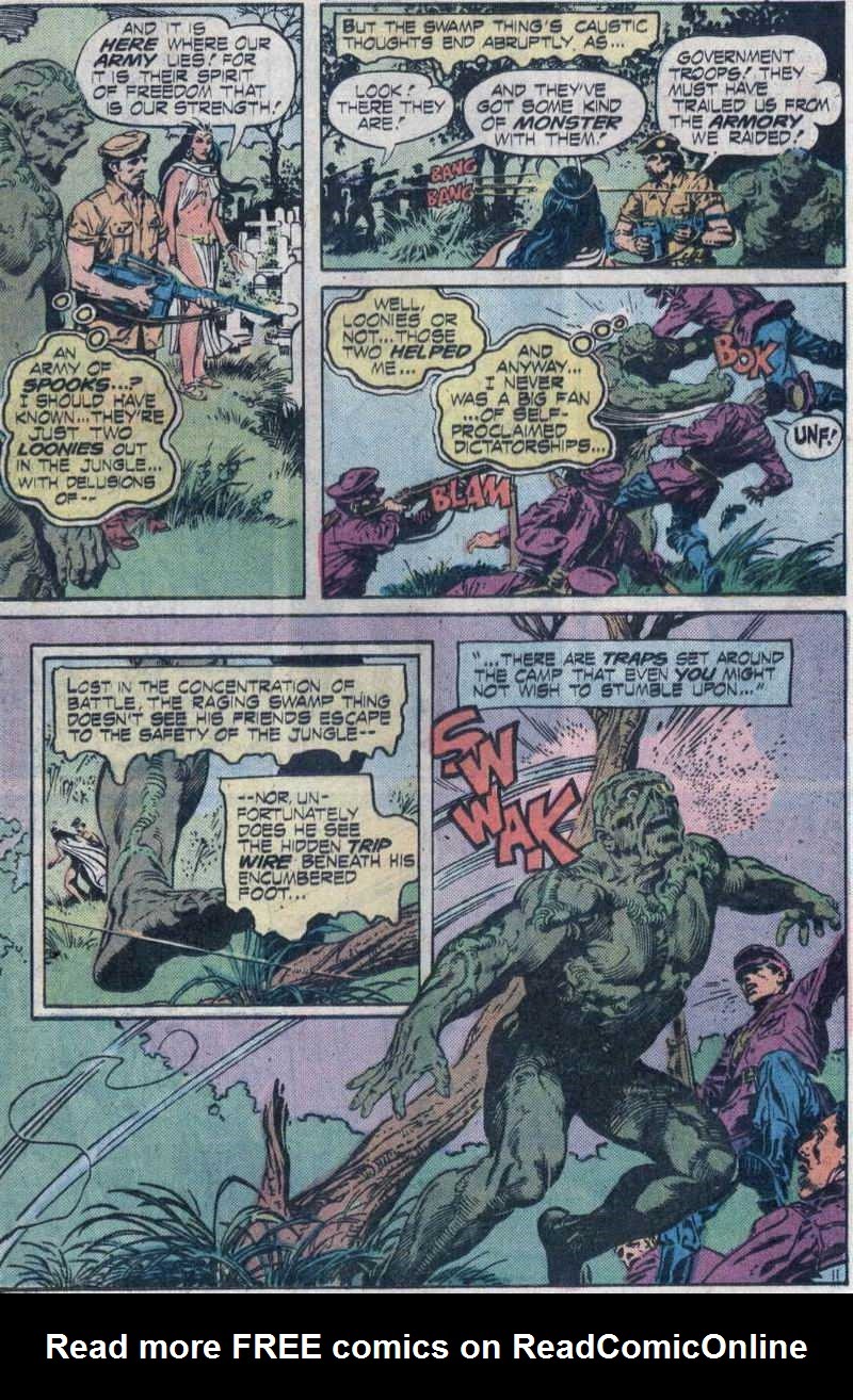Read online Swamp Thing (1972) comic -  Issue #16 - 12