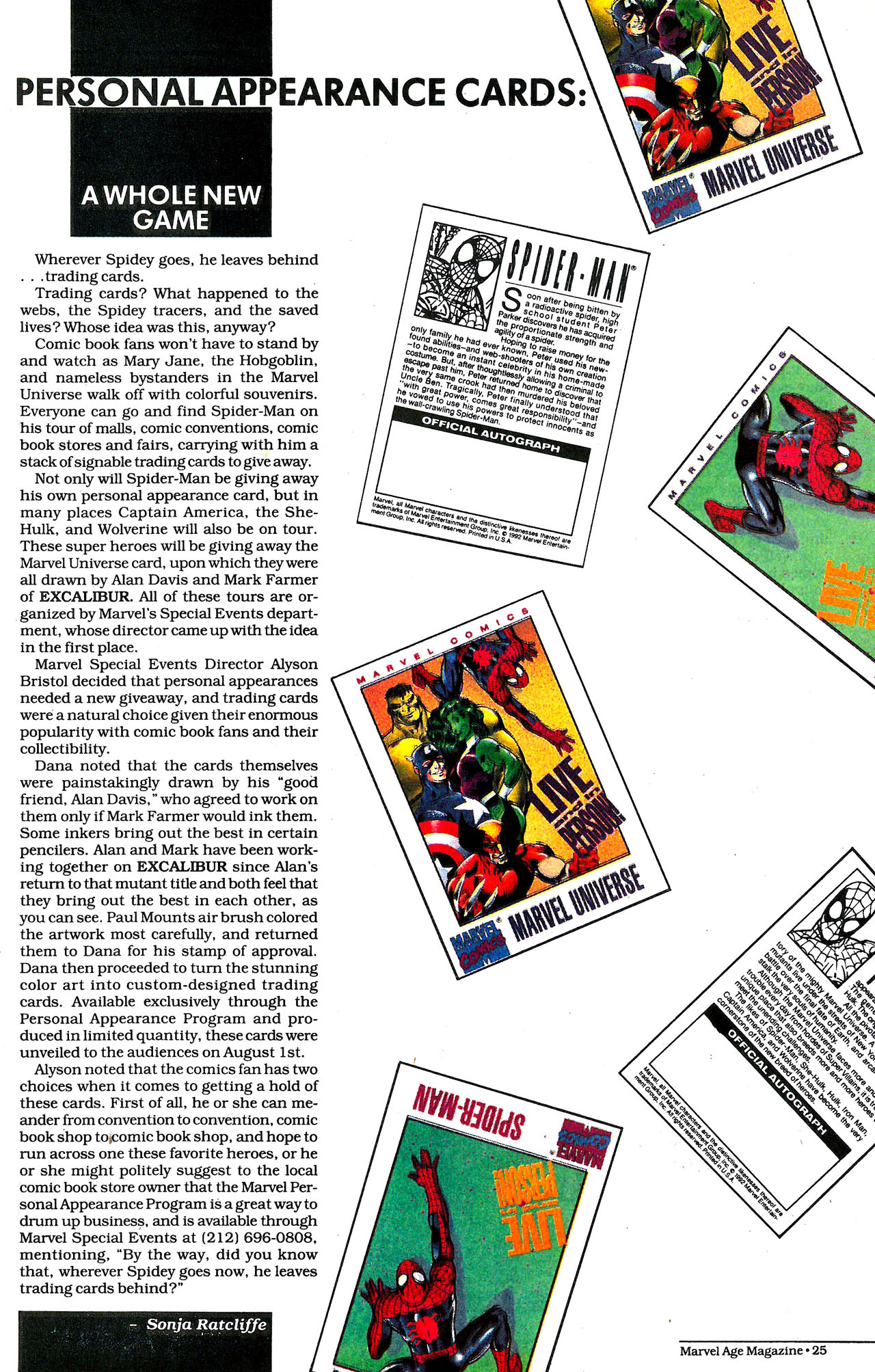 Read online Marvel Age comic -  Issue #123 - 23