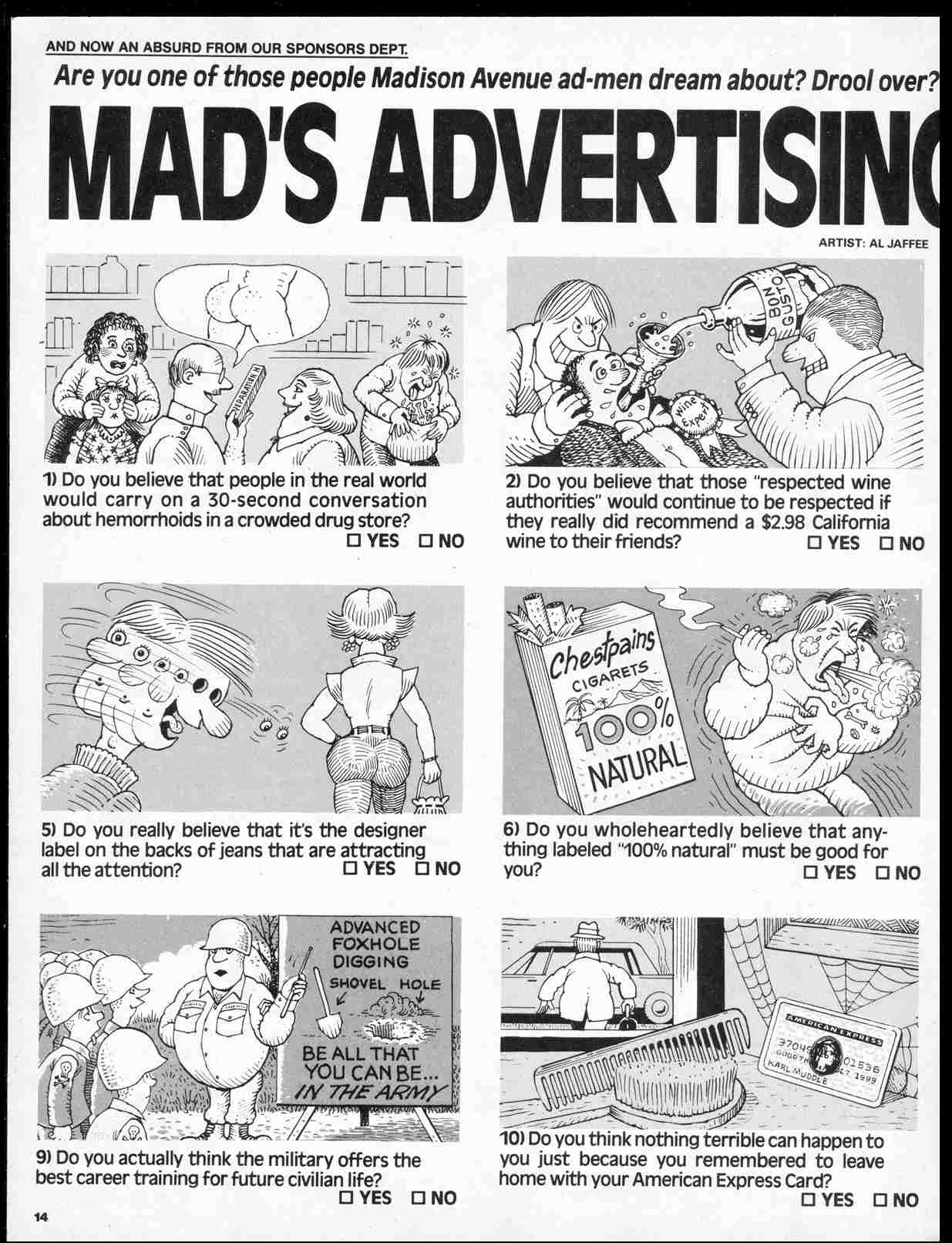 Read online MAD comic -  Issue #271 - 16