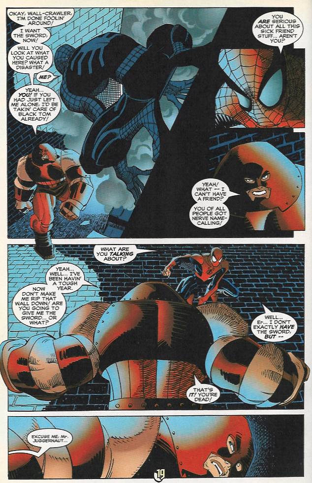 Read online Spider-Man (1990) comic -  Issue #84 - Nothing Stops The Juggernaut - 19