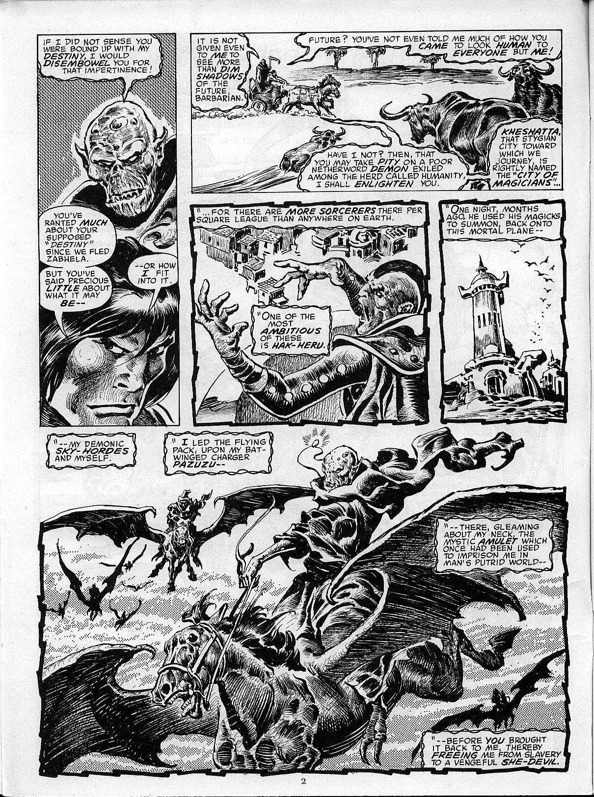Read online The Savage Sword Of Conan comic -  Issue #203 - 4