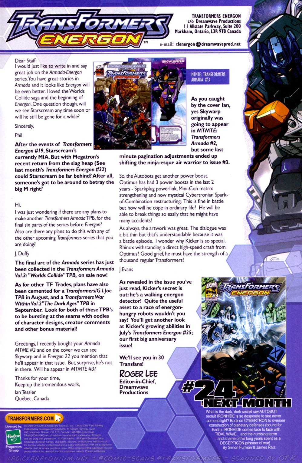 Read online Transformers Energon comic -  Issue #23 - 23