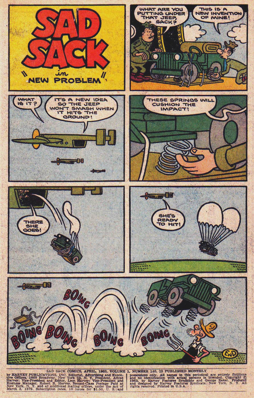 Read online Sad Sack comic -  Issue #140 - 3