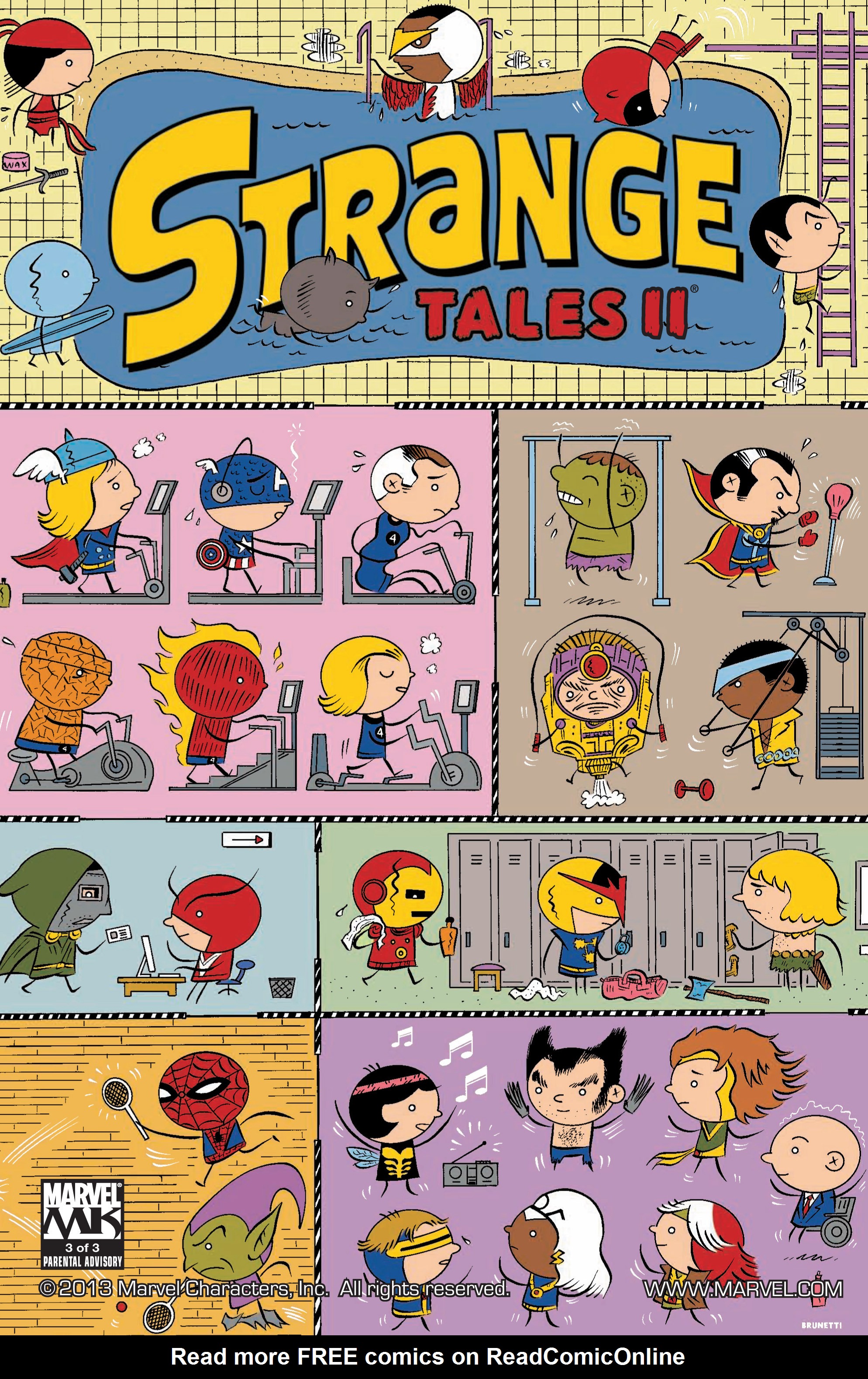 Read online Strange Tales II comic -  Issue #3 - 1