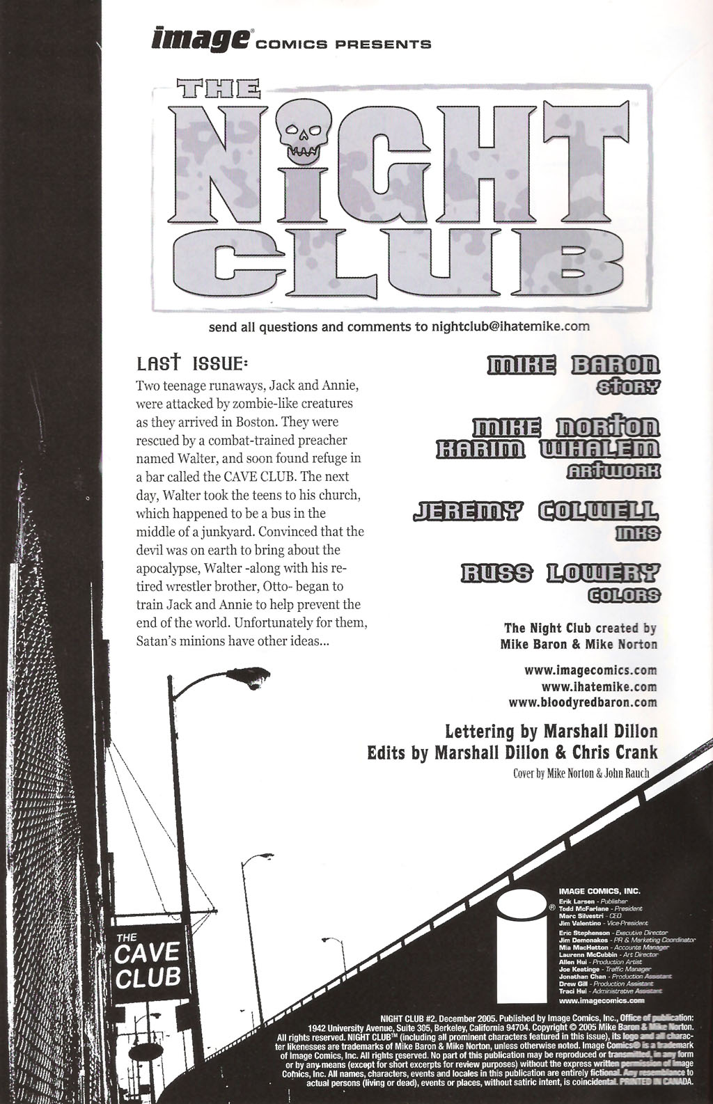 Read online Night Club comic -  Issue #2 - 2