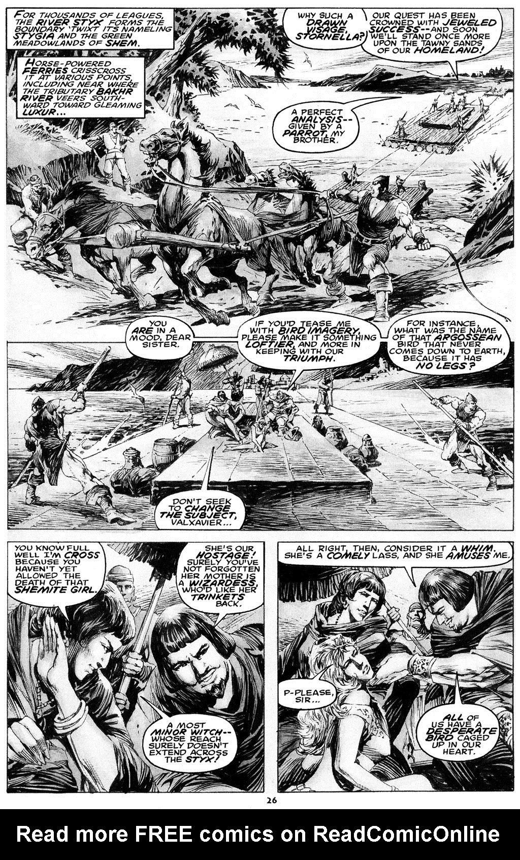 Read online The Savage Sword Of Conan comic -  Issue #216 - 28