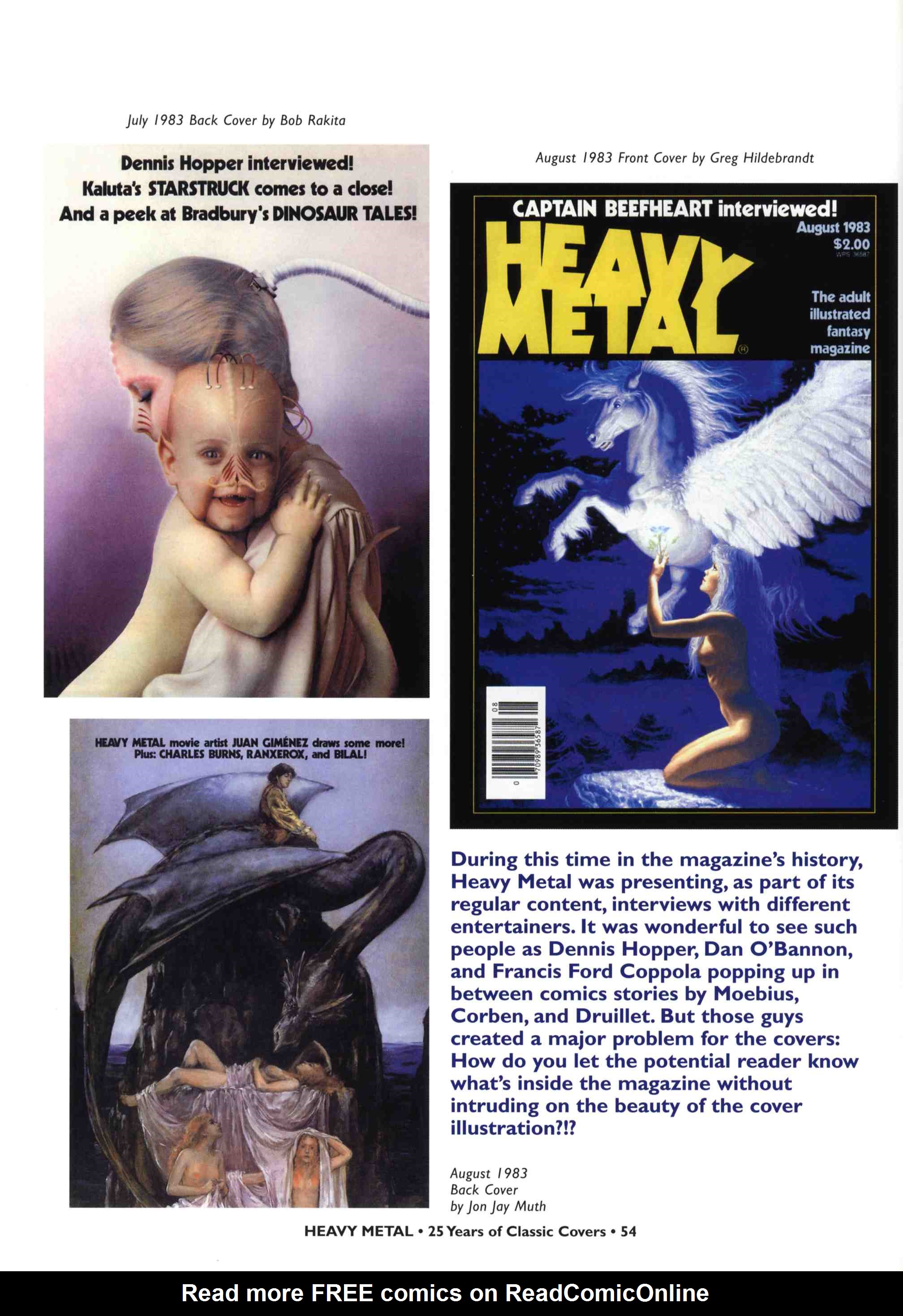 Read online Heavy Metal: 25 Years of Classic Covers comic -  Issue # TPB - 60