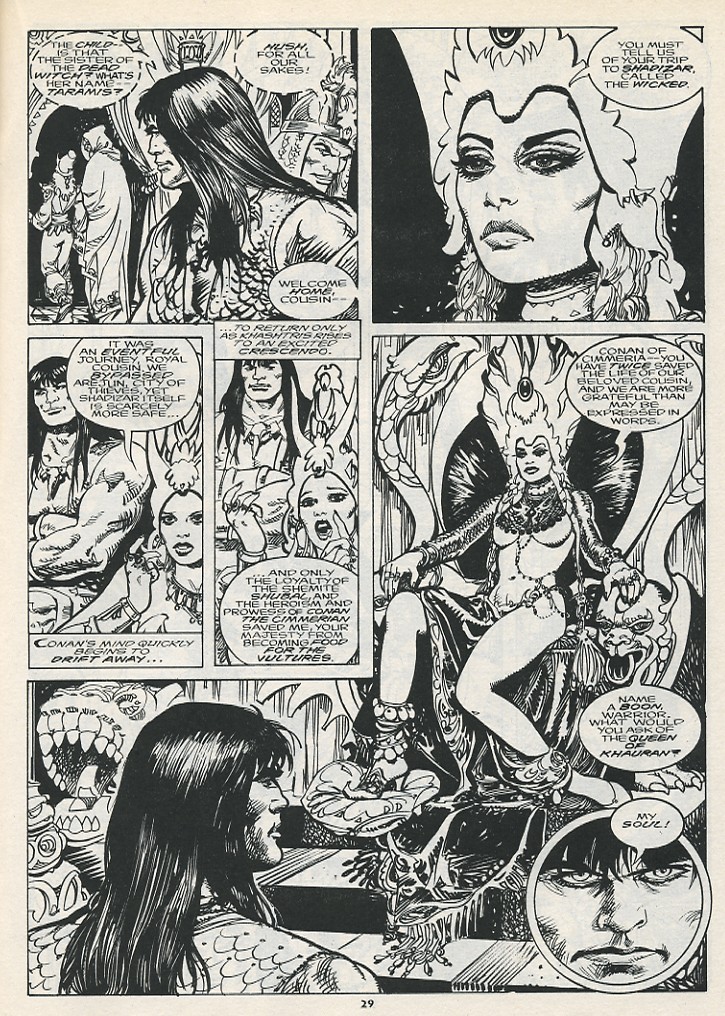 Read online The Savage Sword Of Conan comic -  Issue #217 - 31